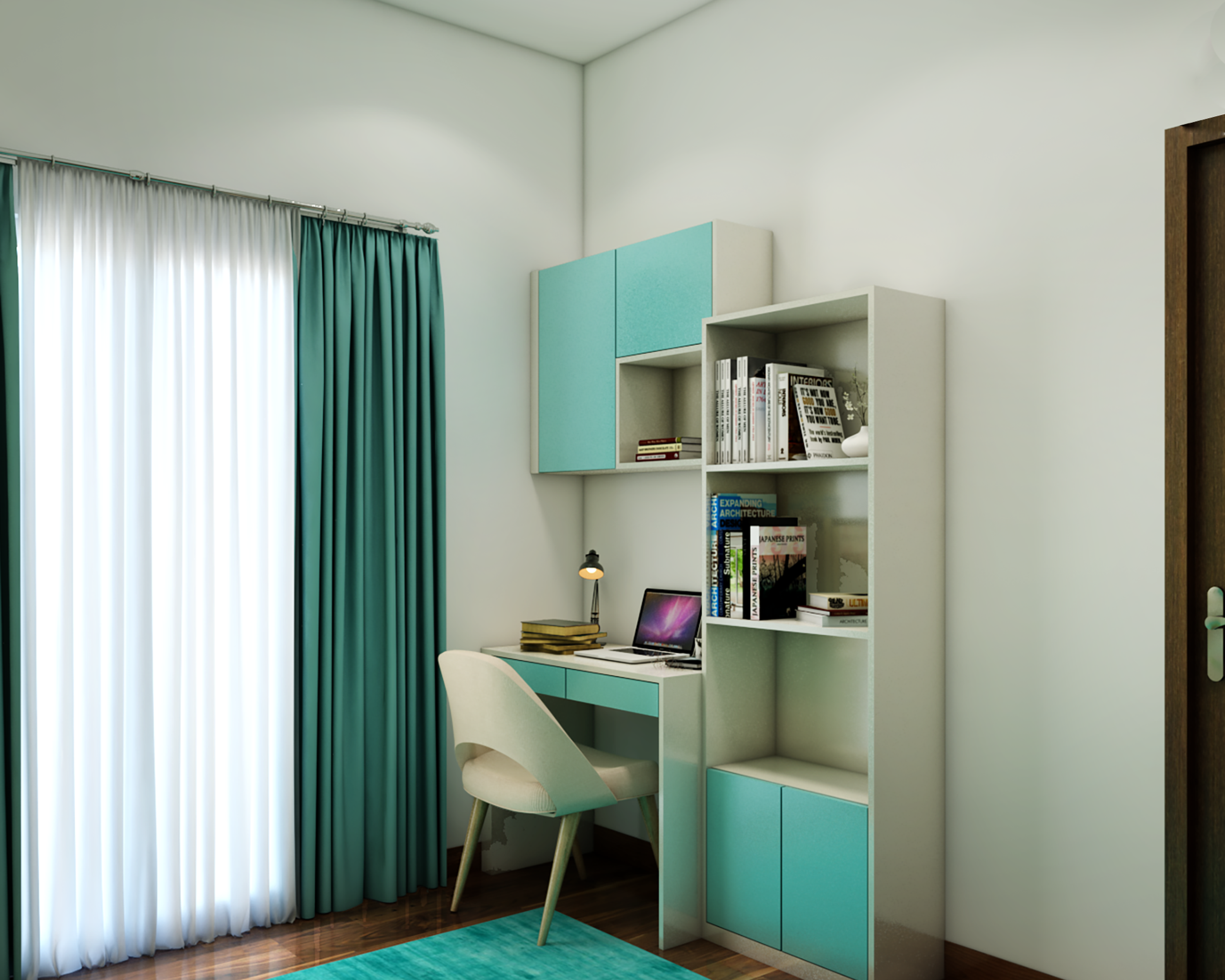 Blue Kid's Bedroom Design - Livspace