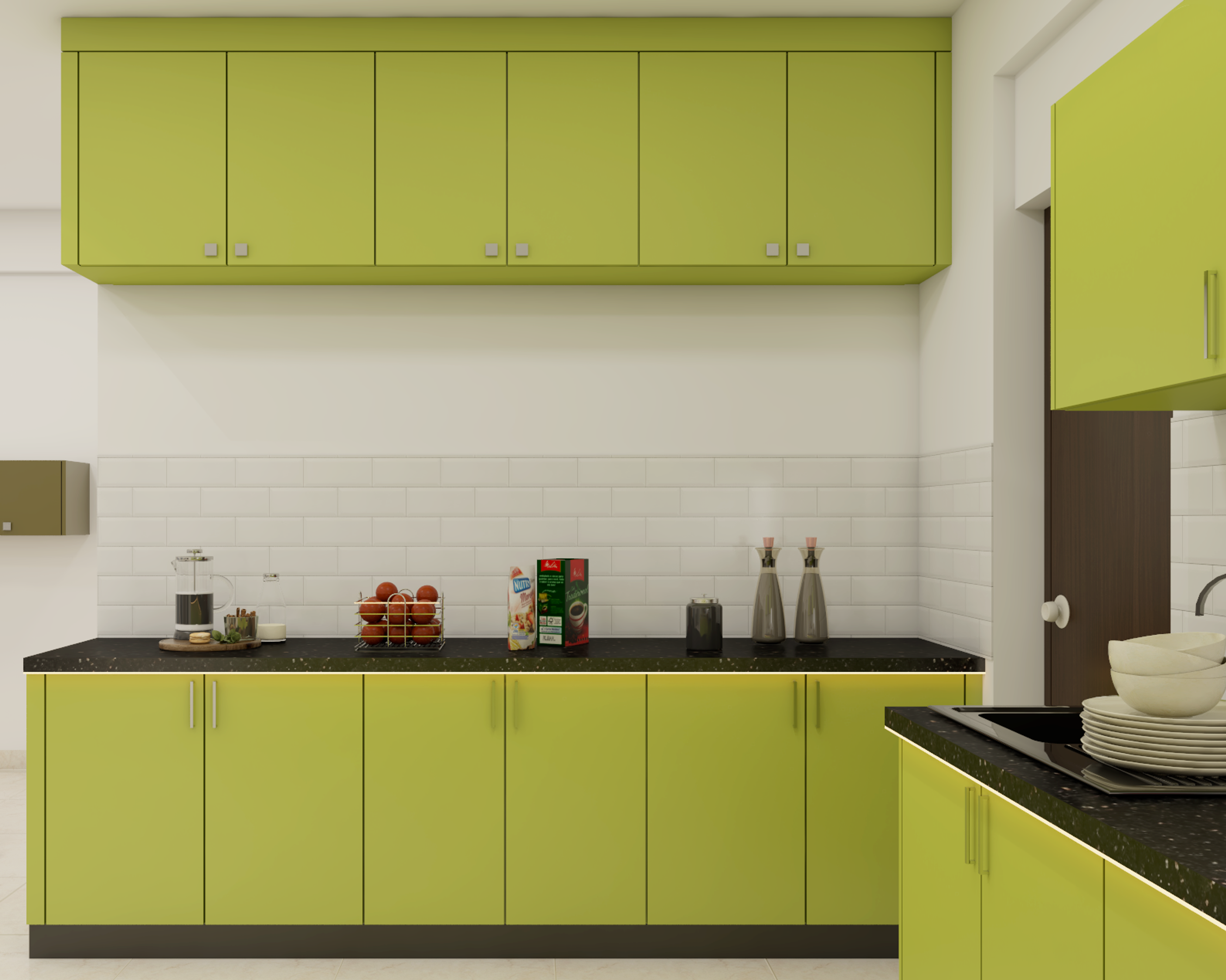 Modern Kitchen With Cove Lights  - Livspace