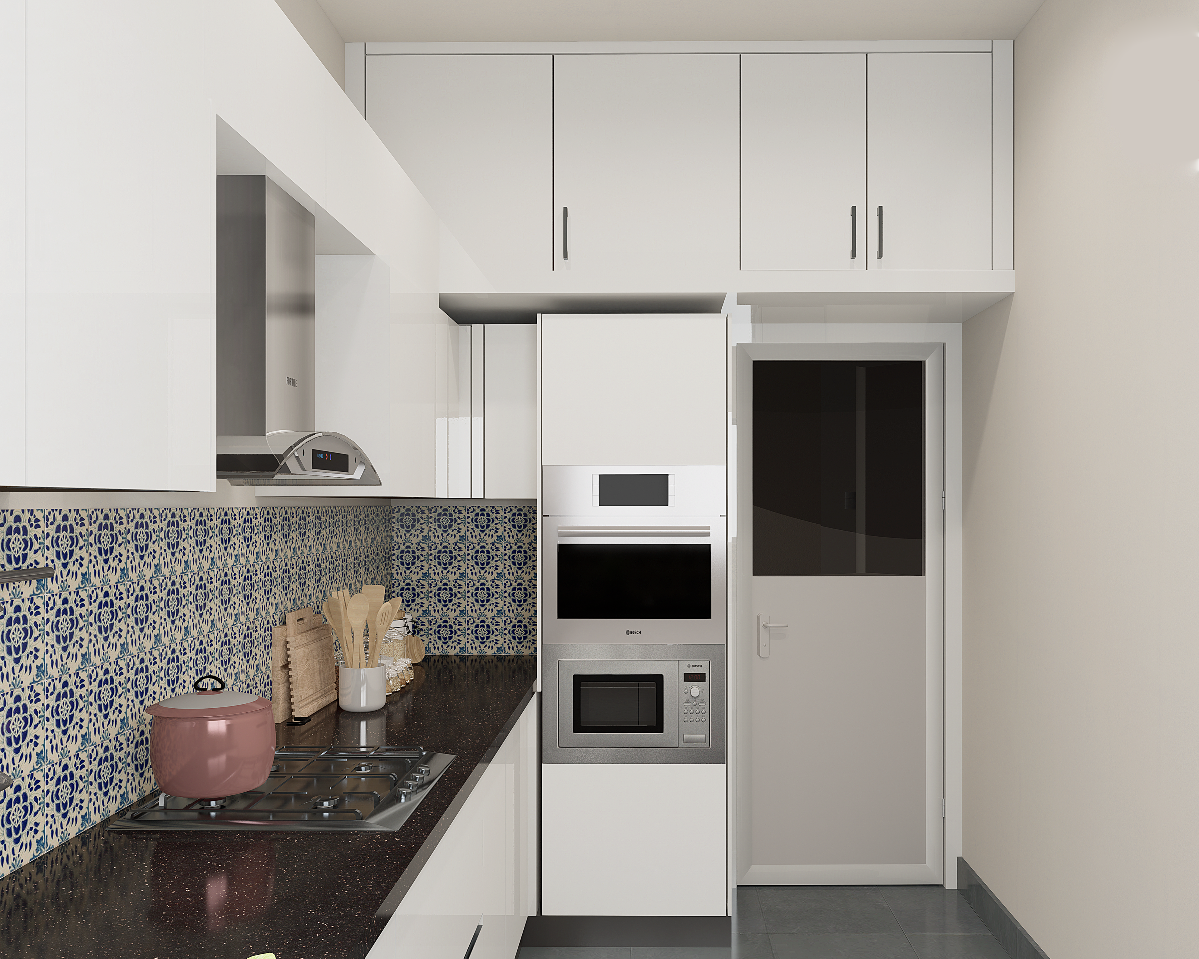 Compact Modular Kitchen Design - Livspace