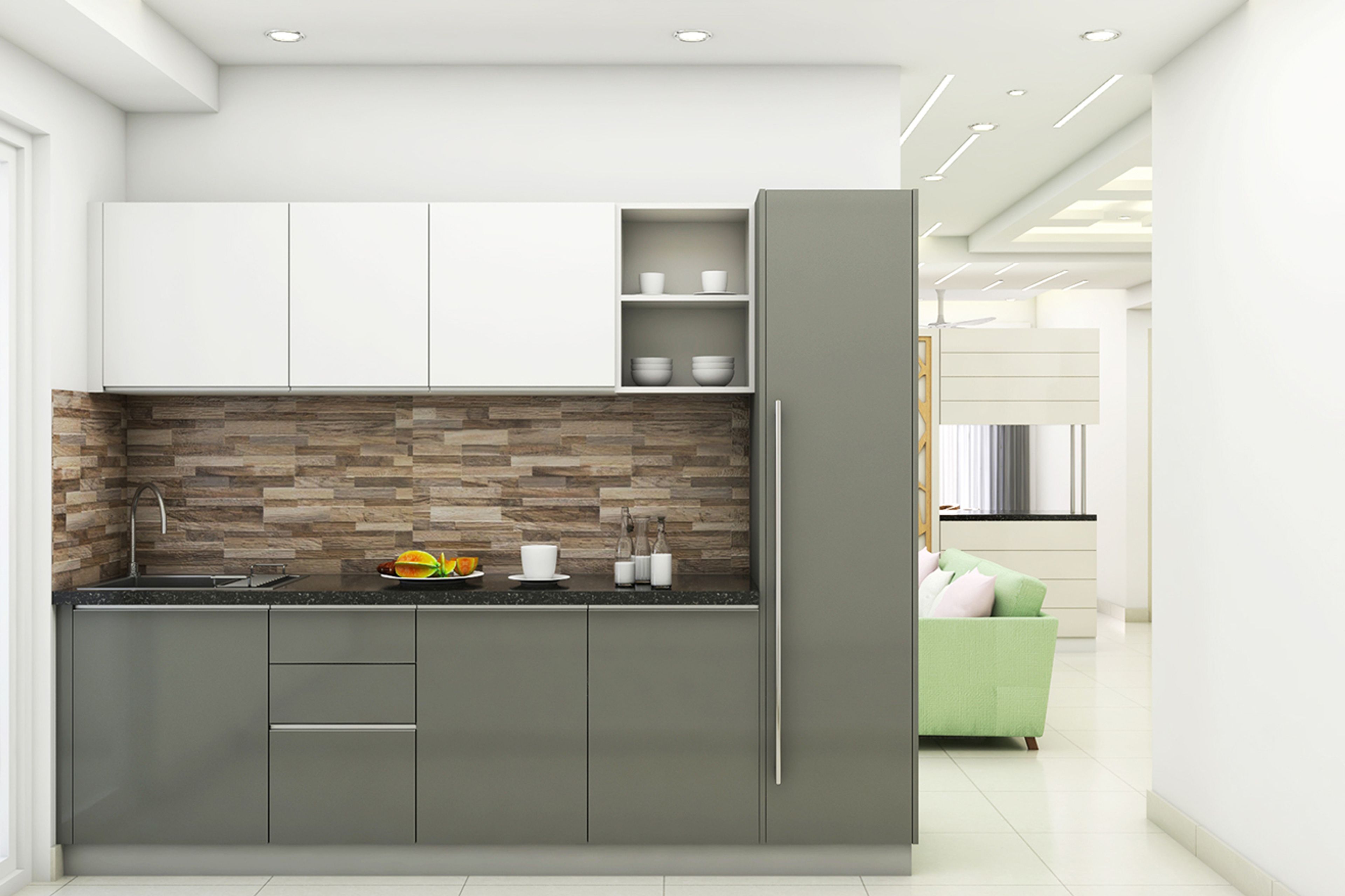 Modern Kitchen For Rental Homes - Livspace