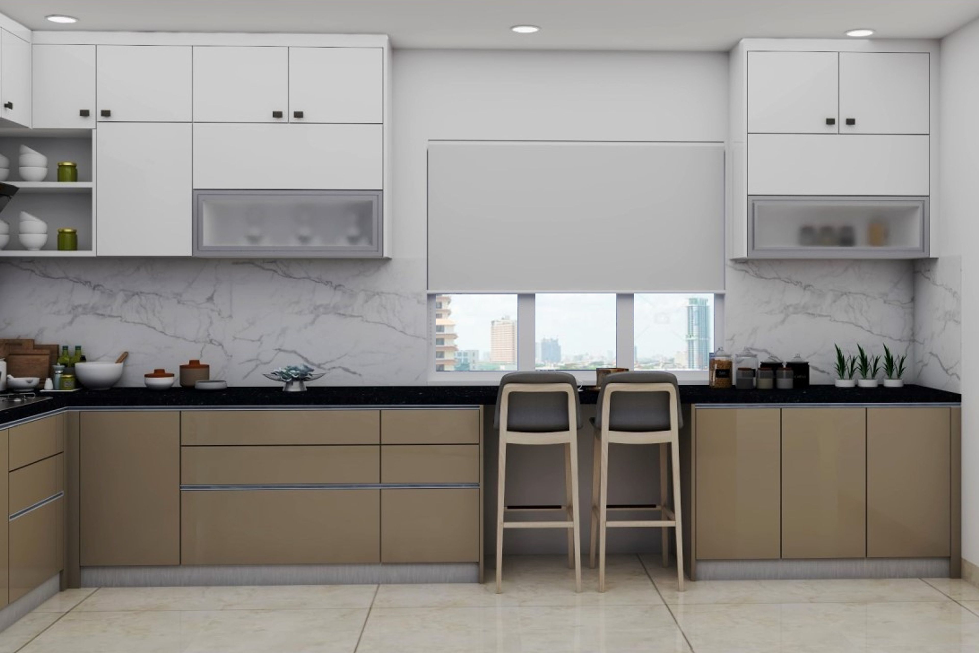 Modern Style Low Maintenance Spacious Kitchen Design