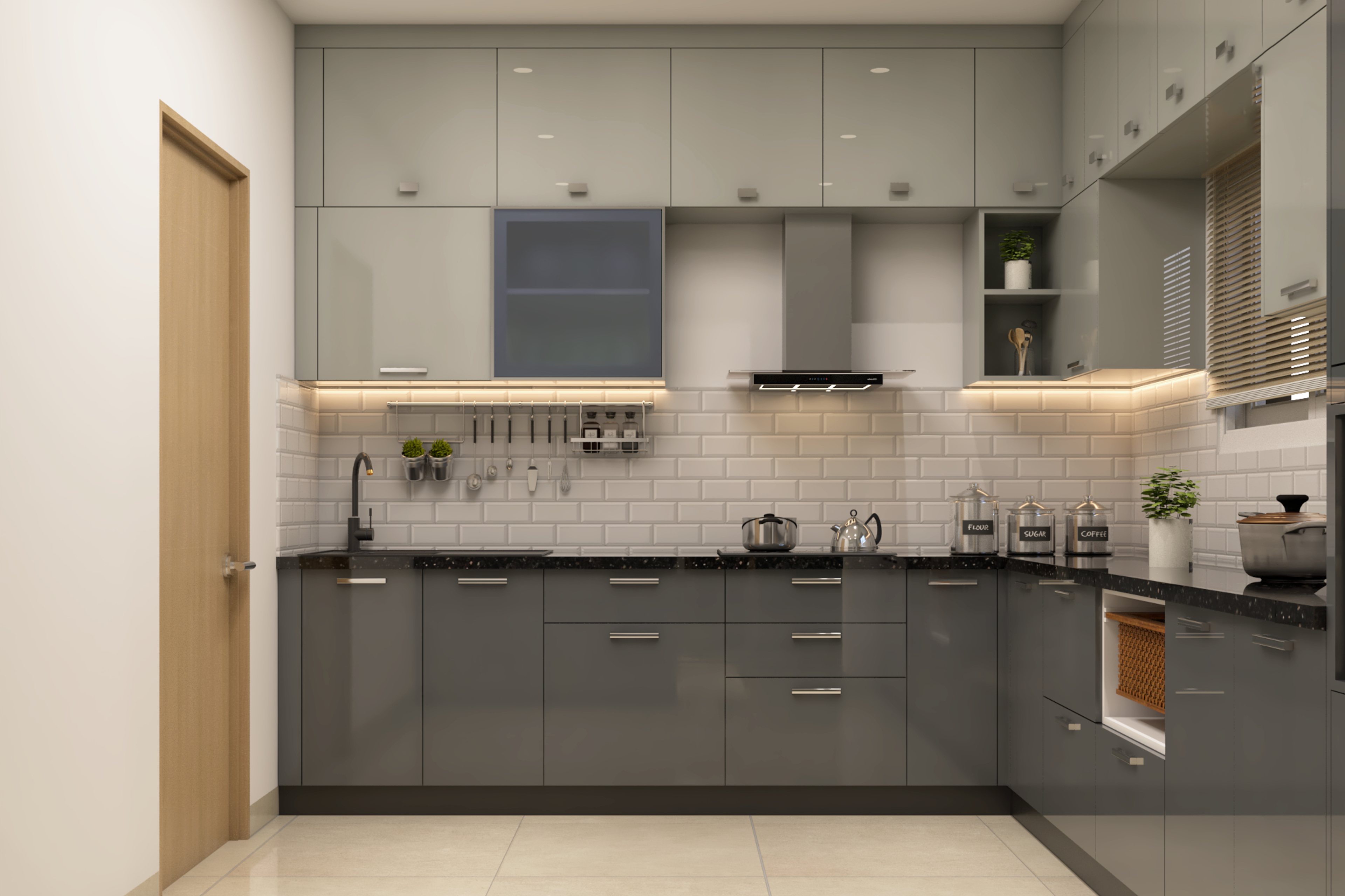 Bright Spacious Kitchen - Livspace