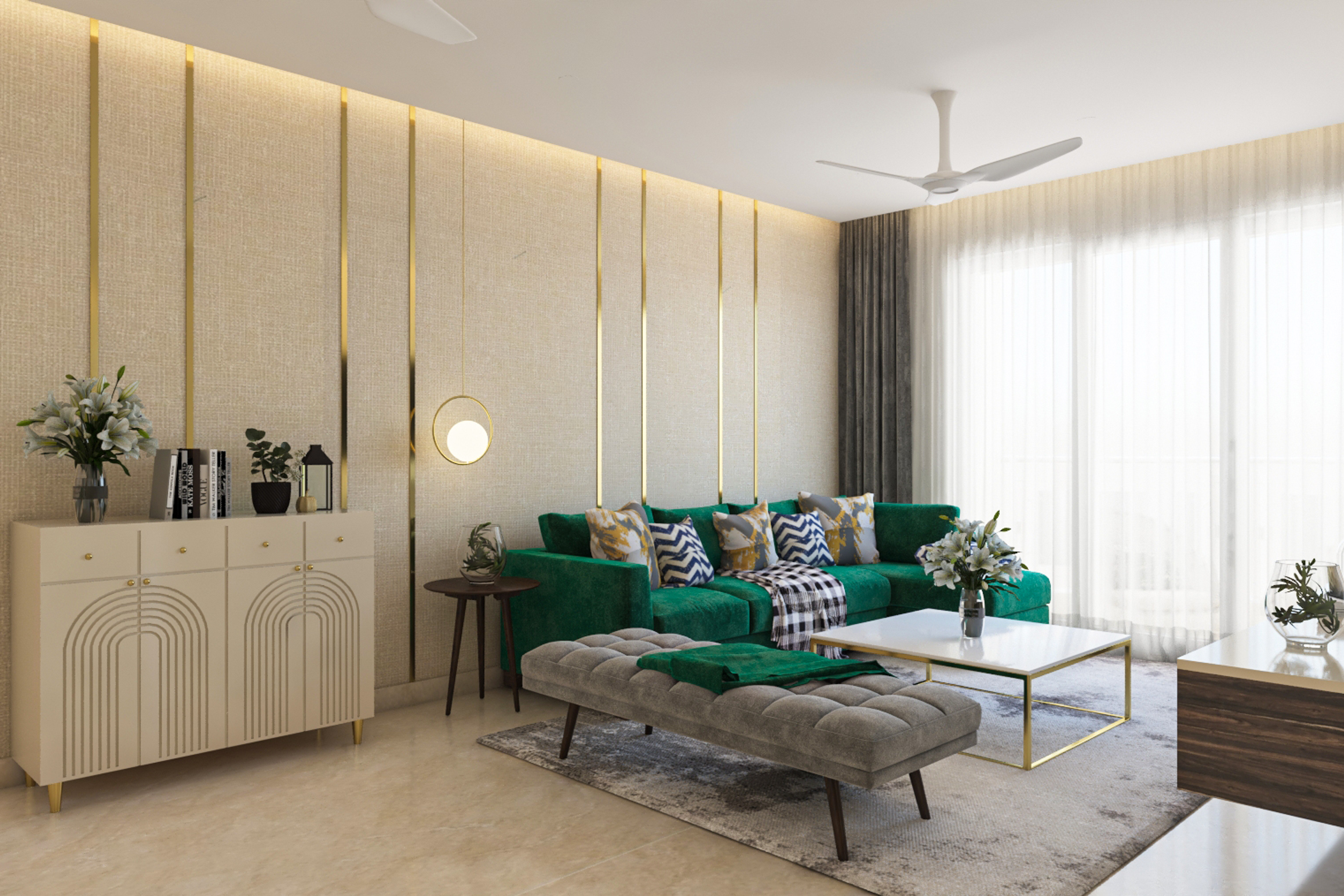 Cosy Living Room Design With Modern Spacious Decor