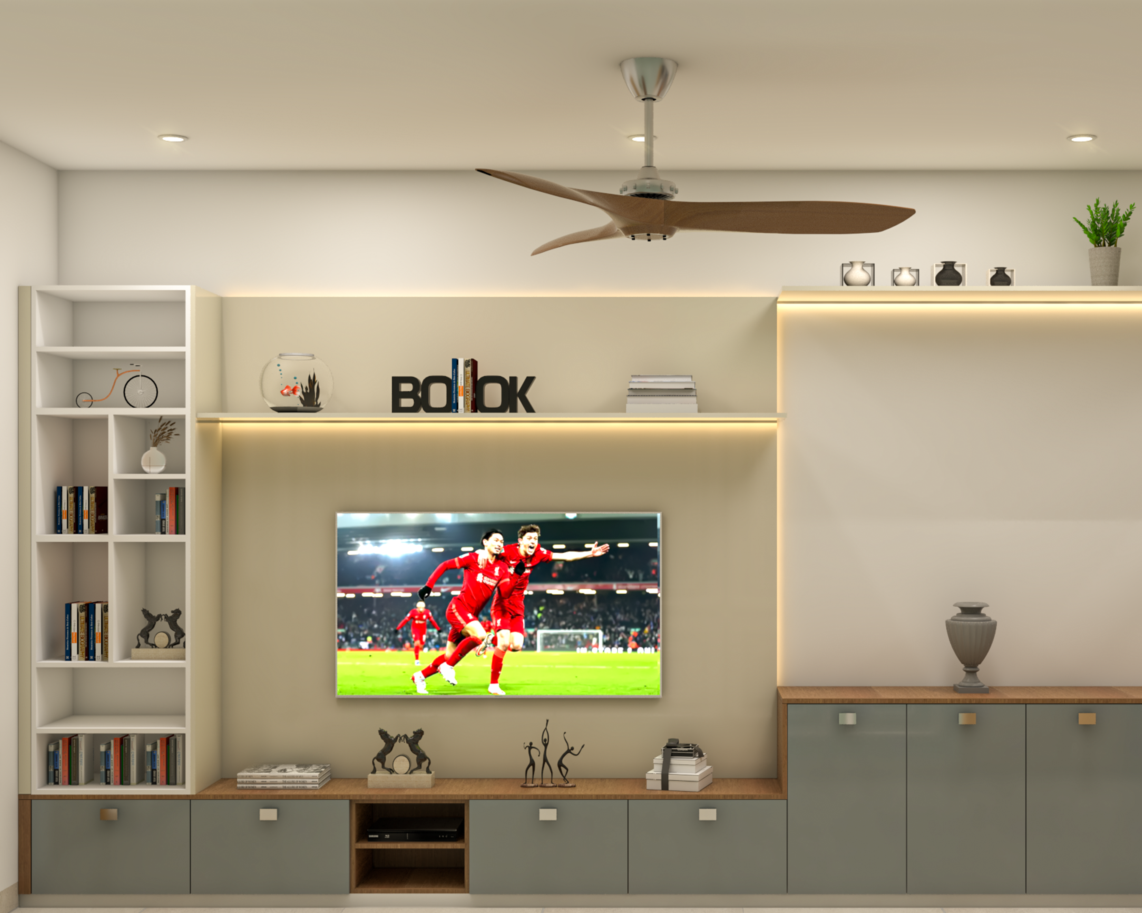 Low Maintenance Living Room Design - Livspace