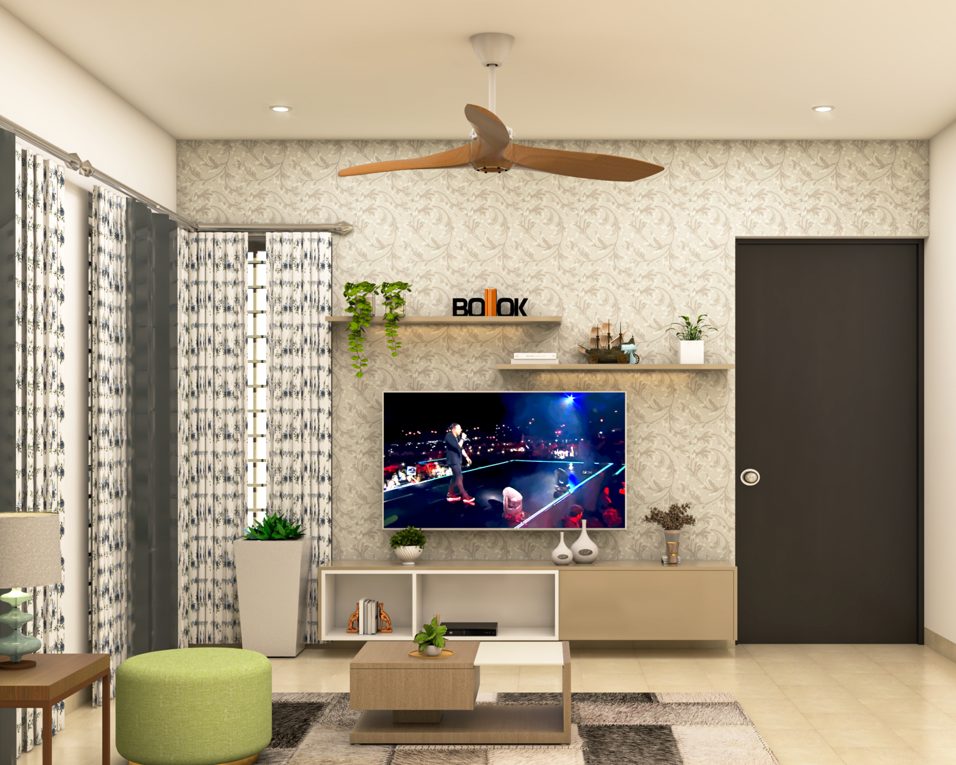 Classic Living Room Design With Budget-Friendly Interiors