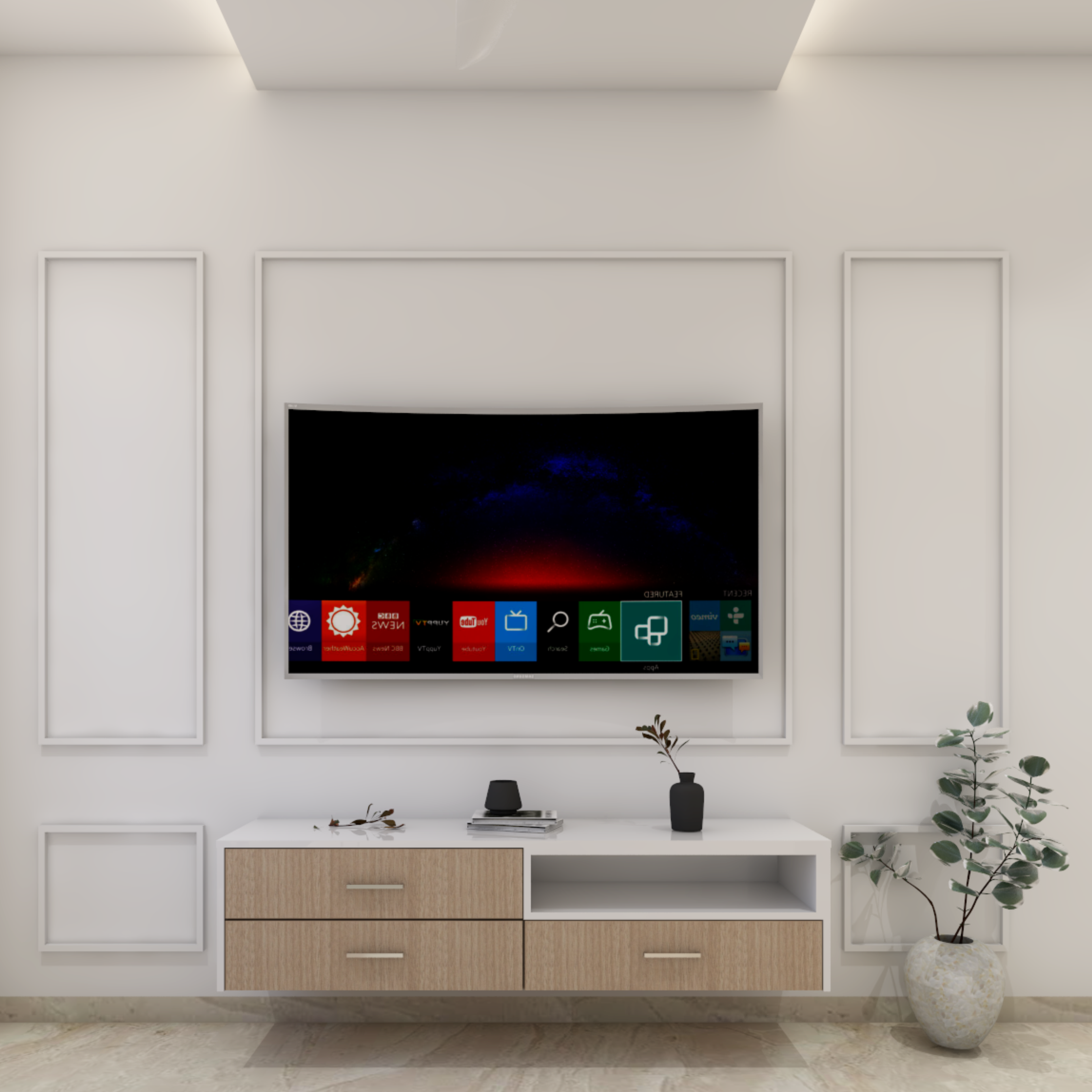 Living Room Design For Rental Homes - Livspace