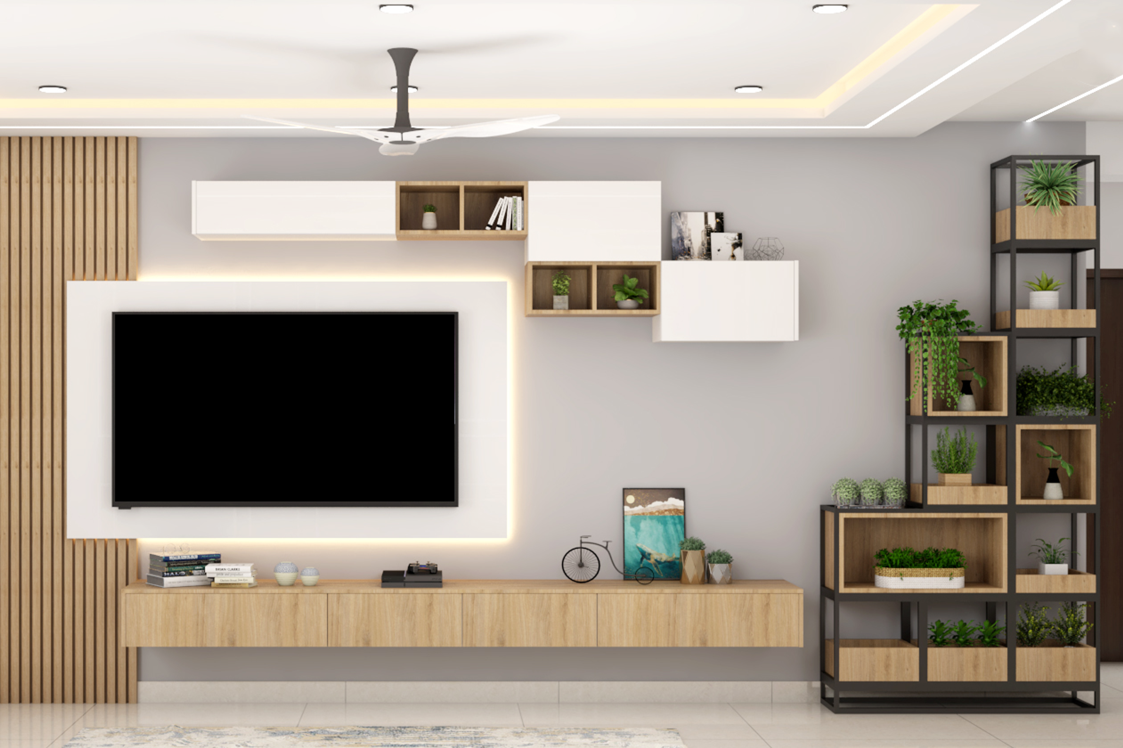 Contemporary TV Unit - Livspace