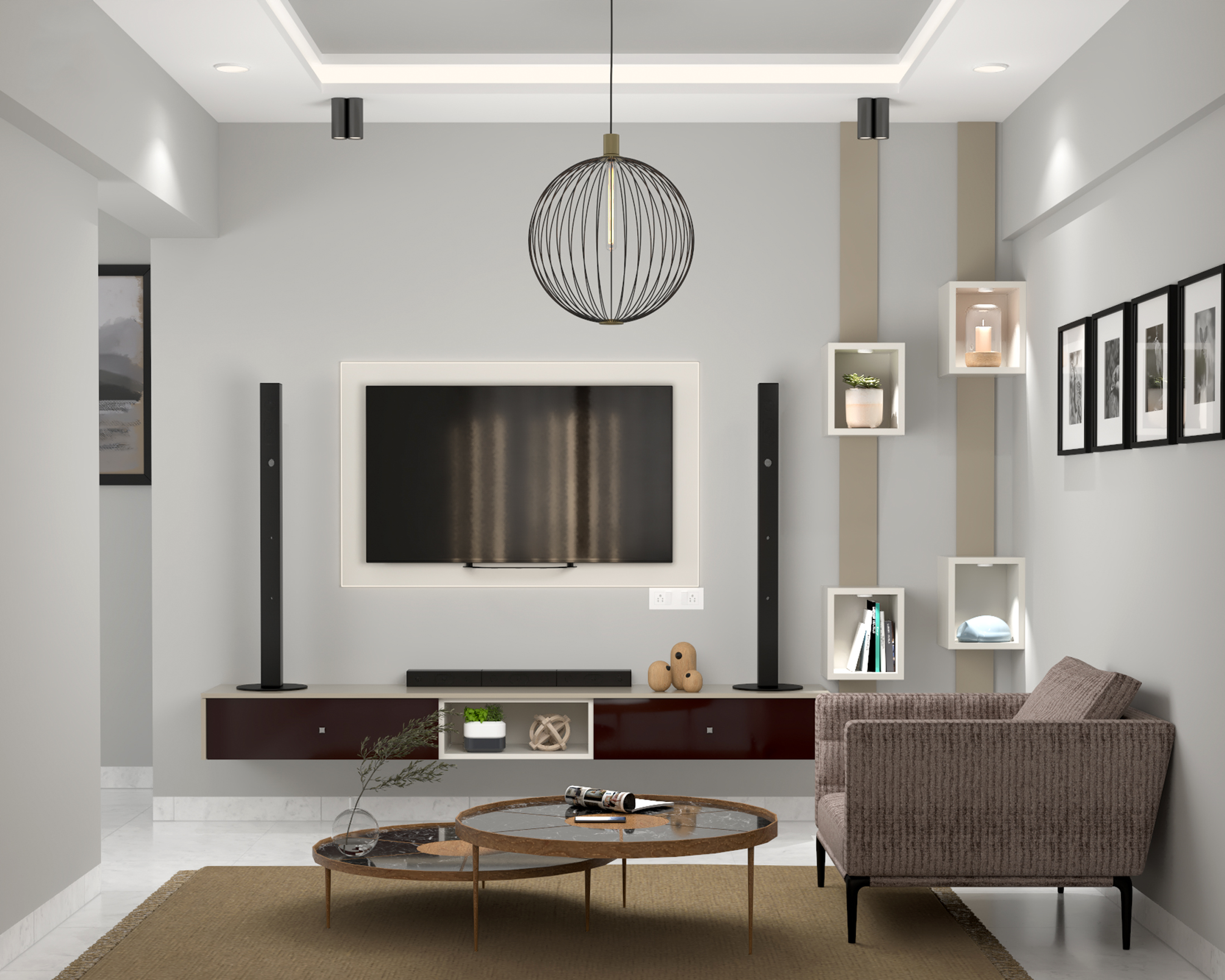 Modern TV Unit Design – Livspace