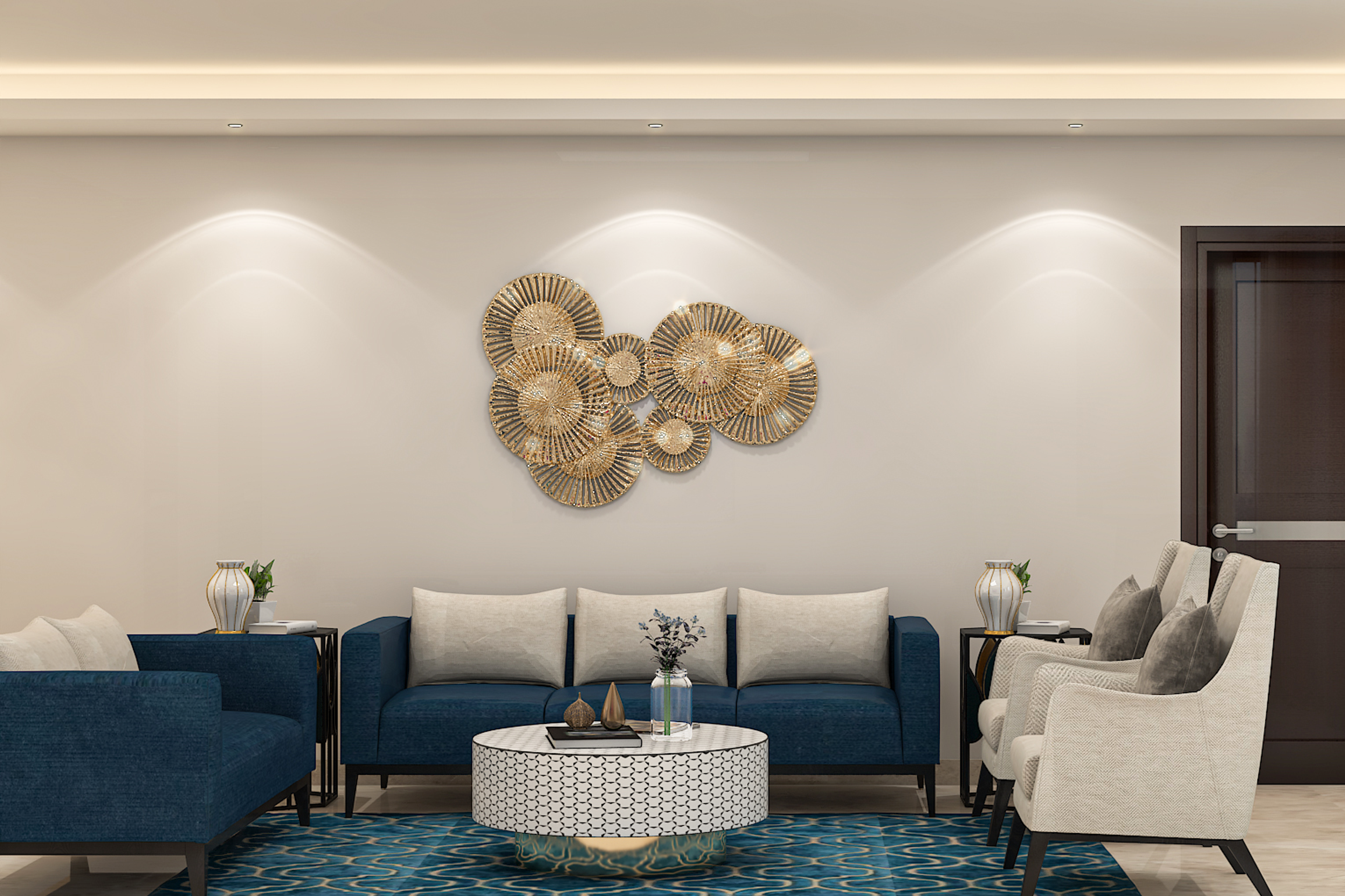 Contemporary Style Spacious Convenient Living Room