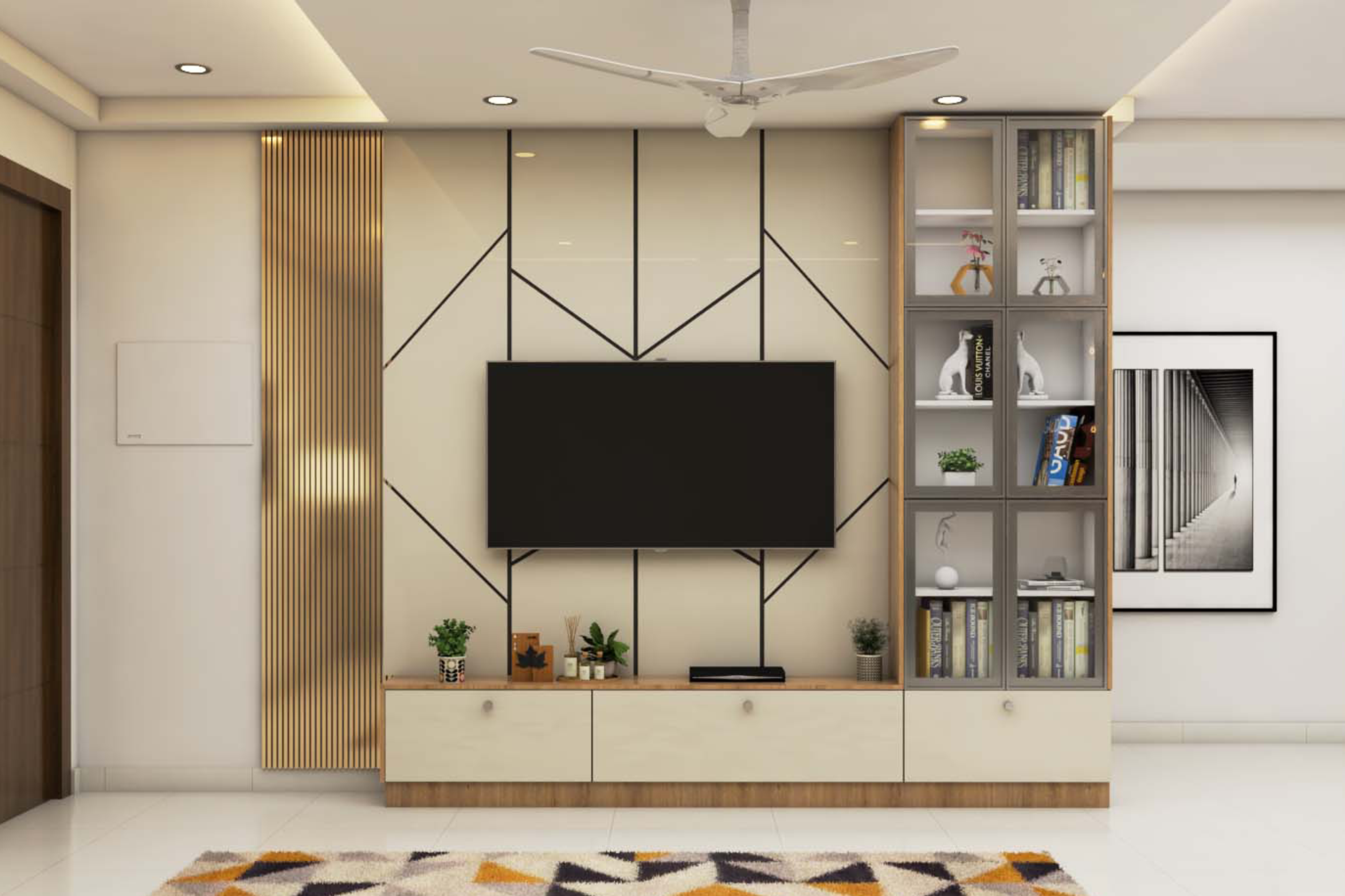 Contemporary Living Room Design  - Livspace