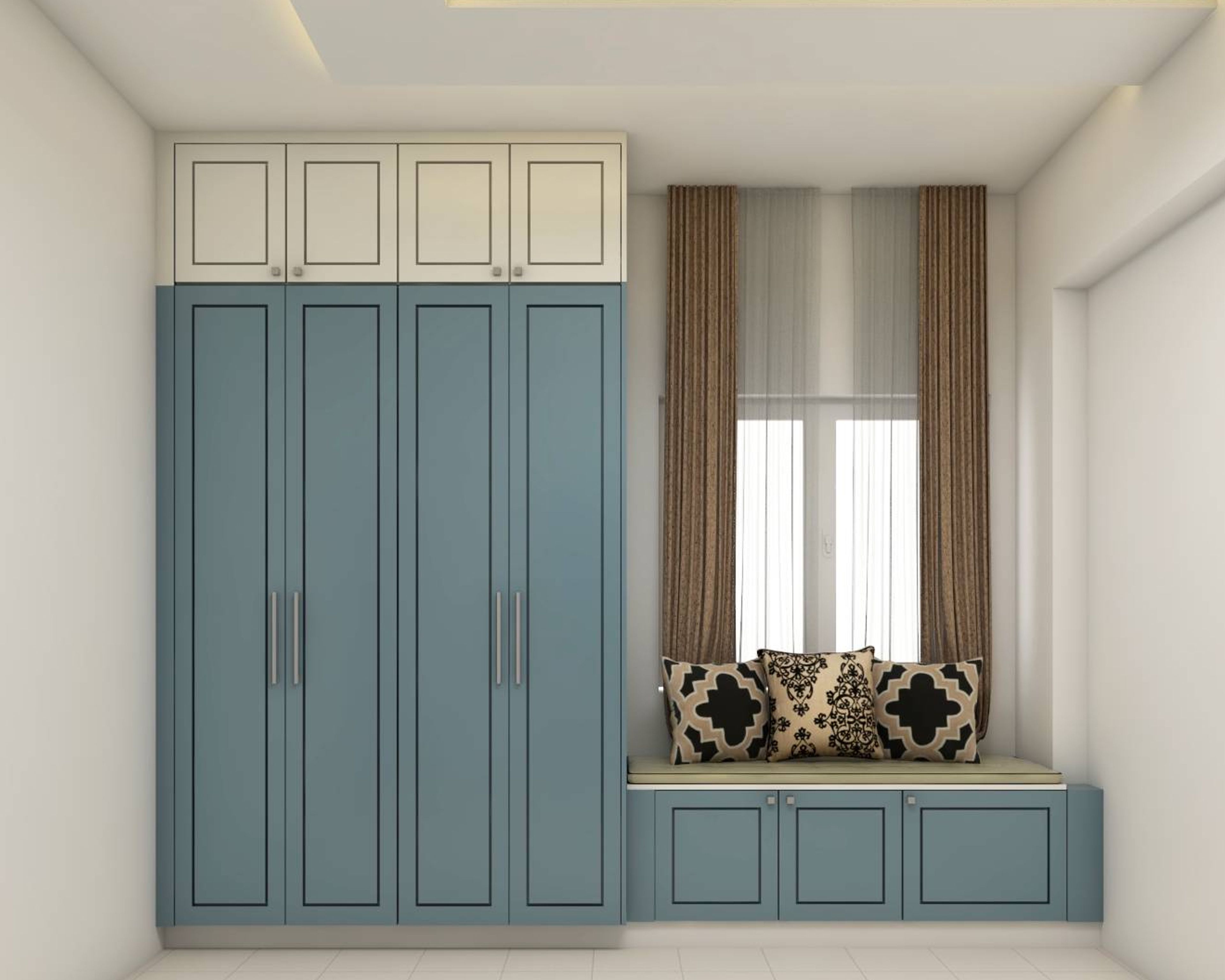 Spacious Wardrobe Design - Livspace
