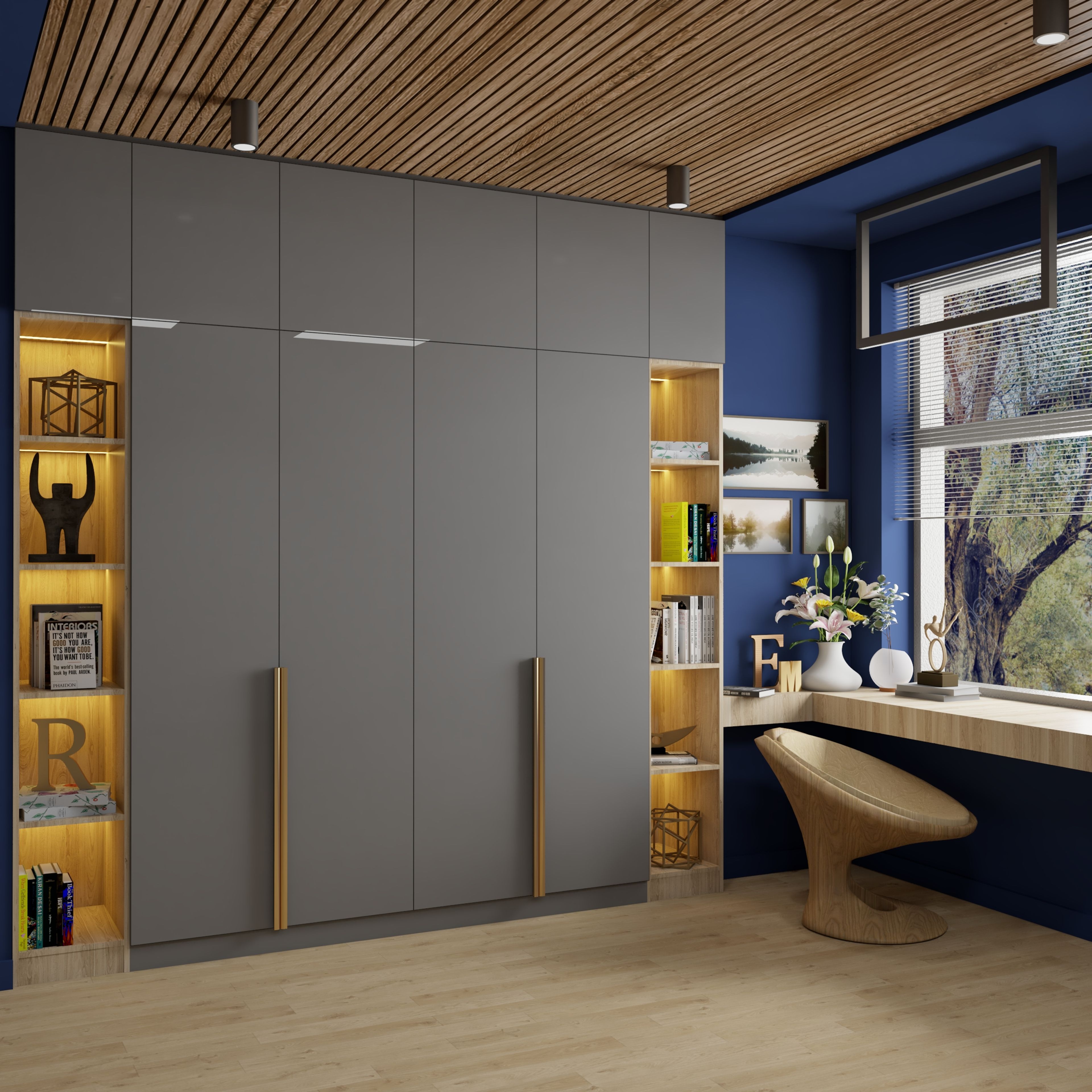 Modern Style Spacious Convenient Wardrobe Design