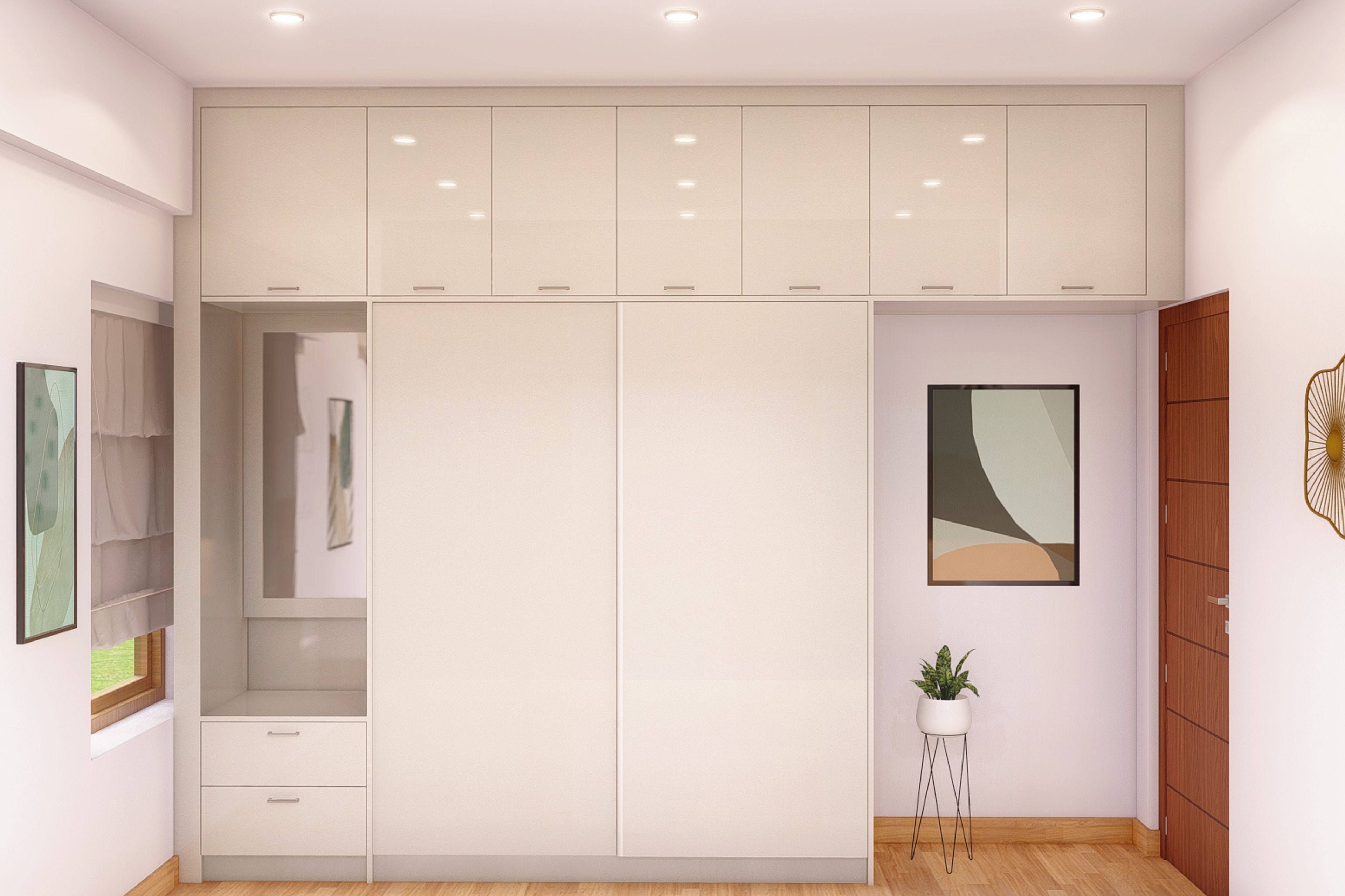 Modern Wardrobe Design - Livspace