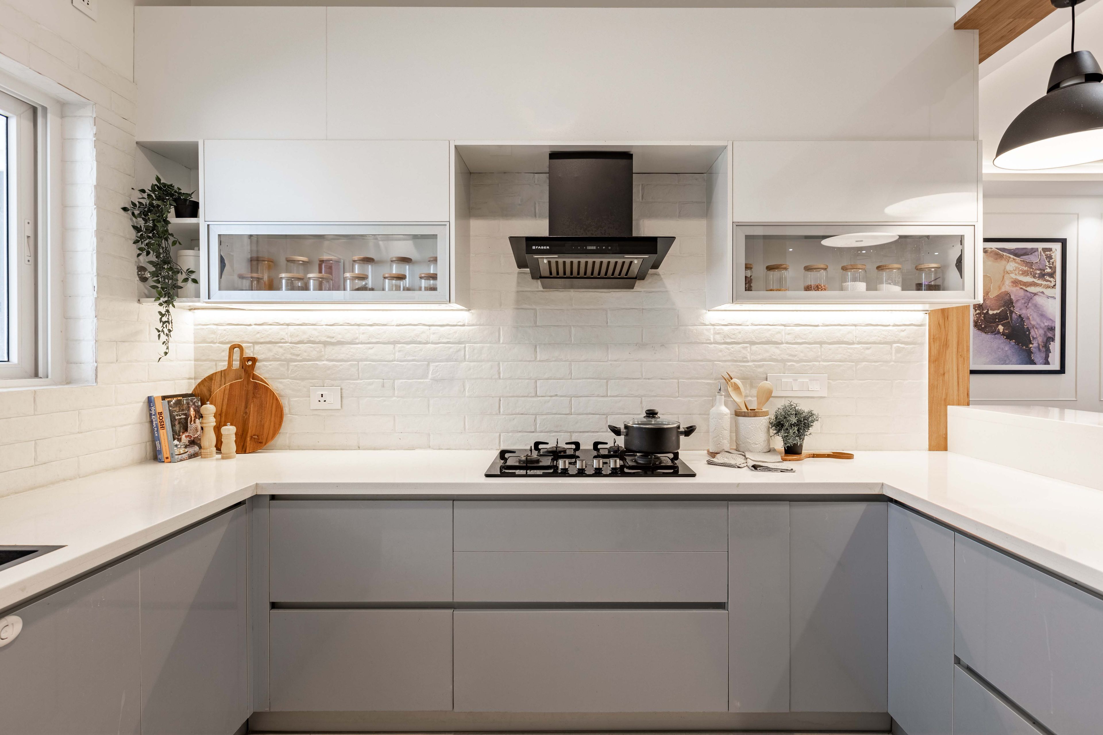 Modern White Subway Porcelain Kitchen Tiles