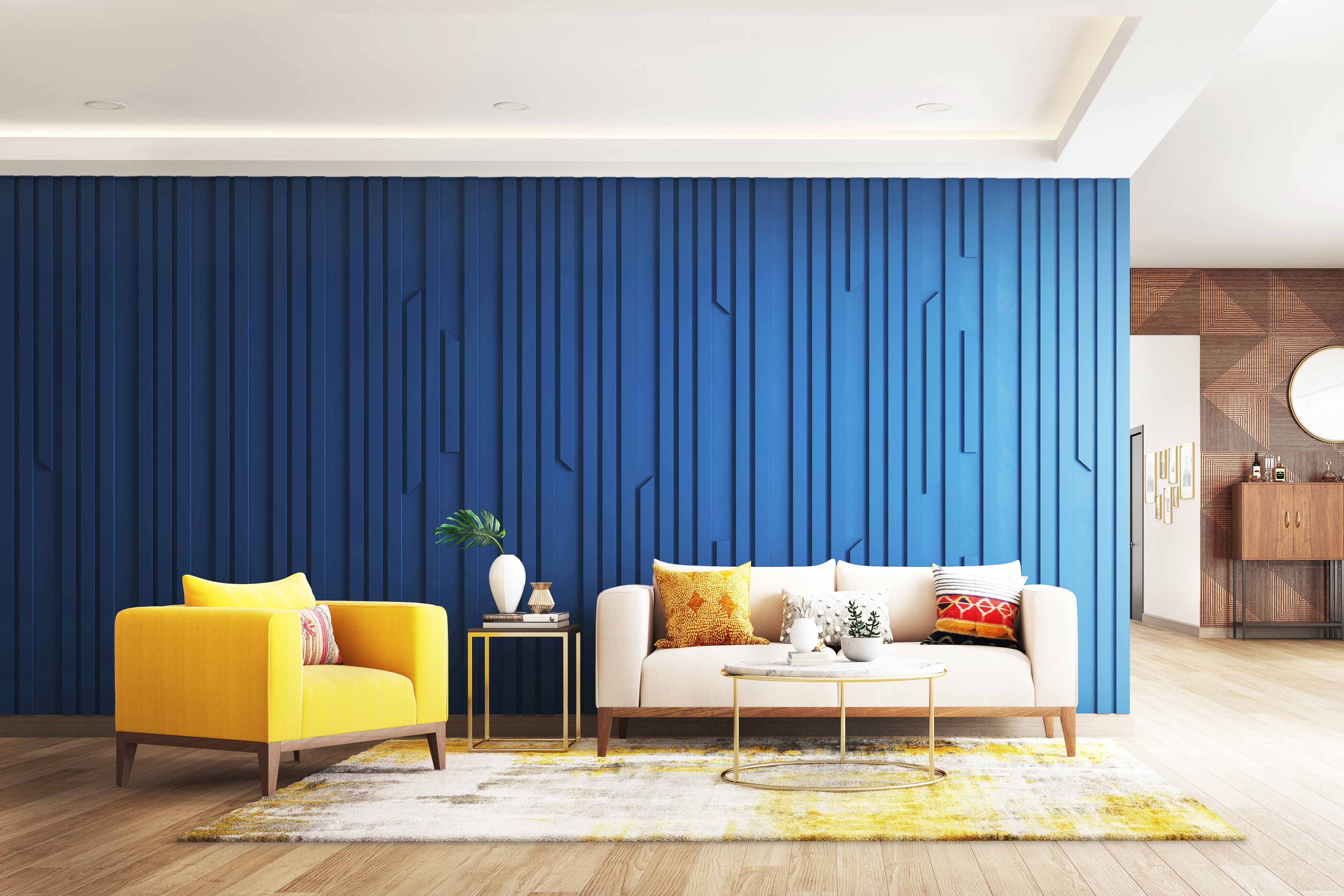 Peripheral POP False Ceiling Design - Livspace