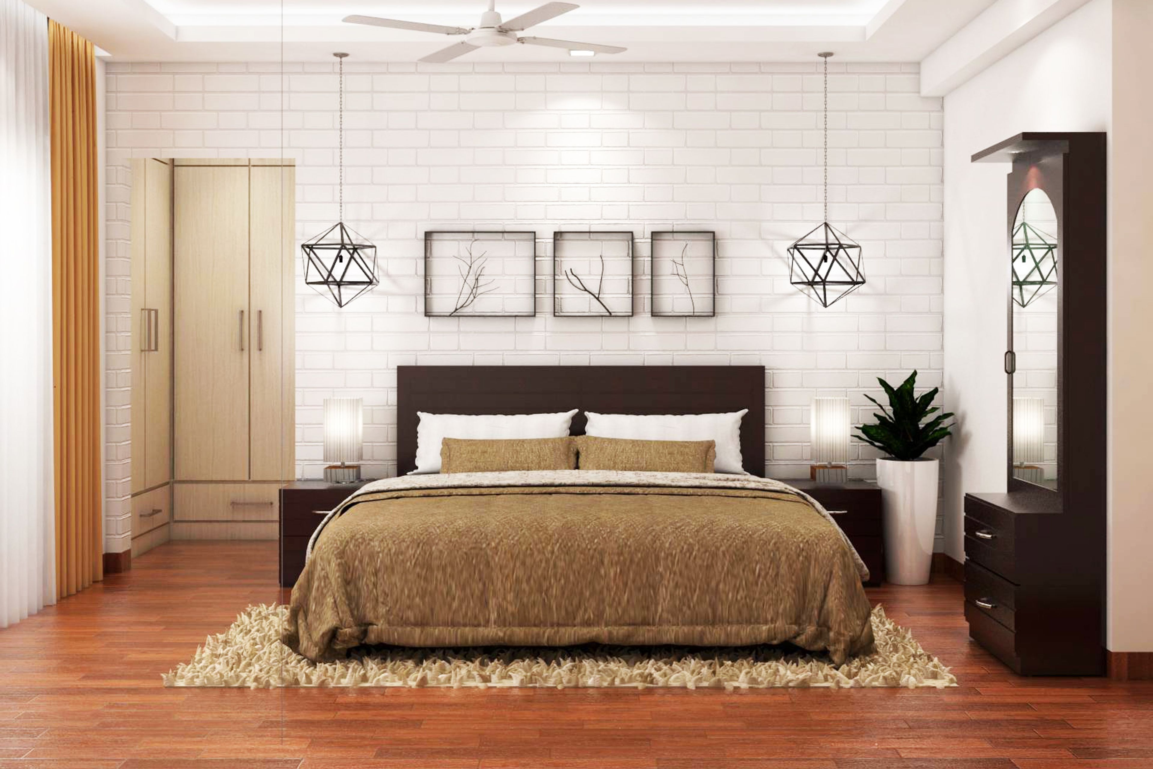 Modern Mahogany Flooring Design With Rectangular Planks