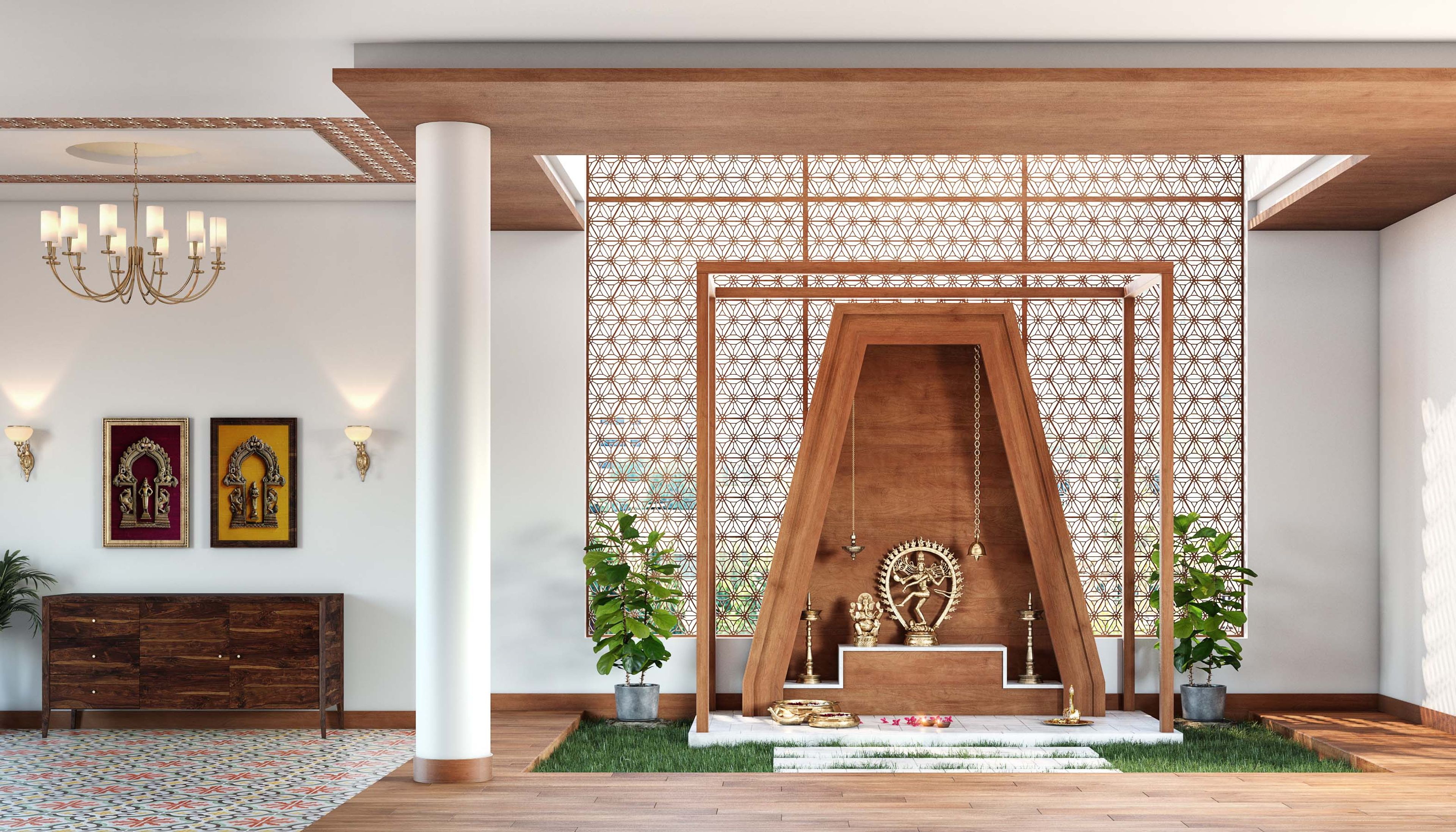 Vintage Wooden Brown Flooring Design With Rectangular Planks