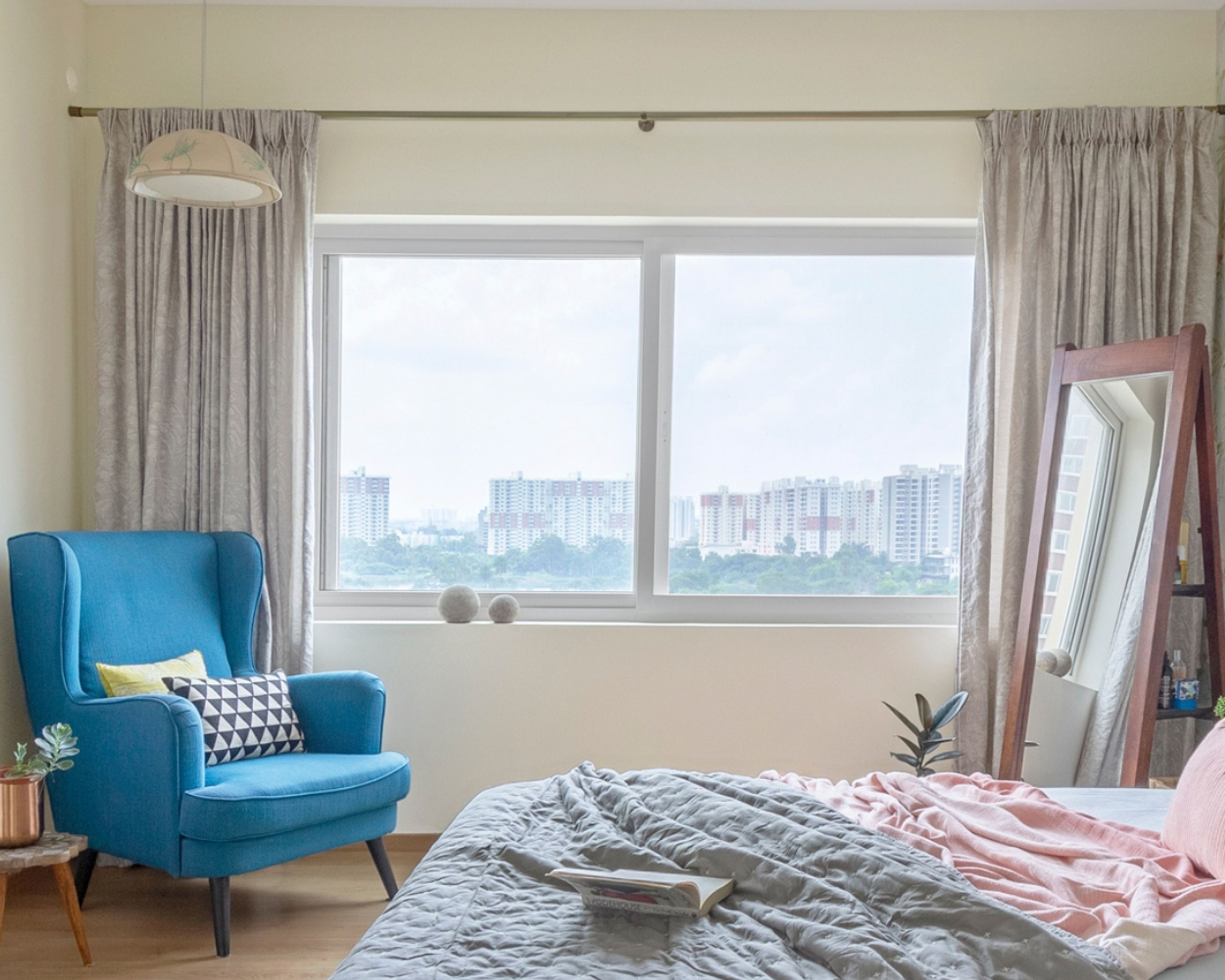 Sliding White Window Design - Livspace