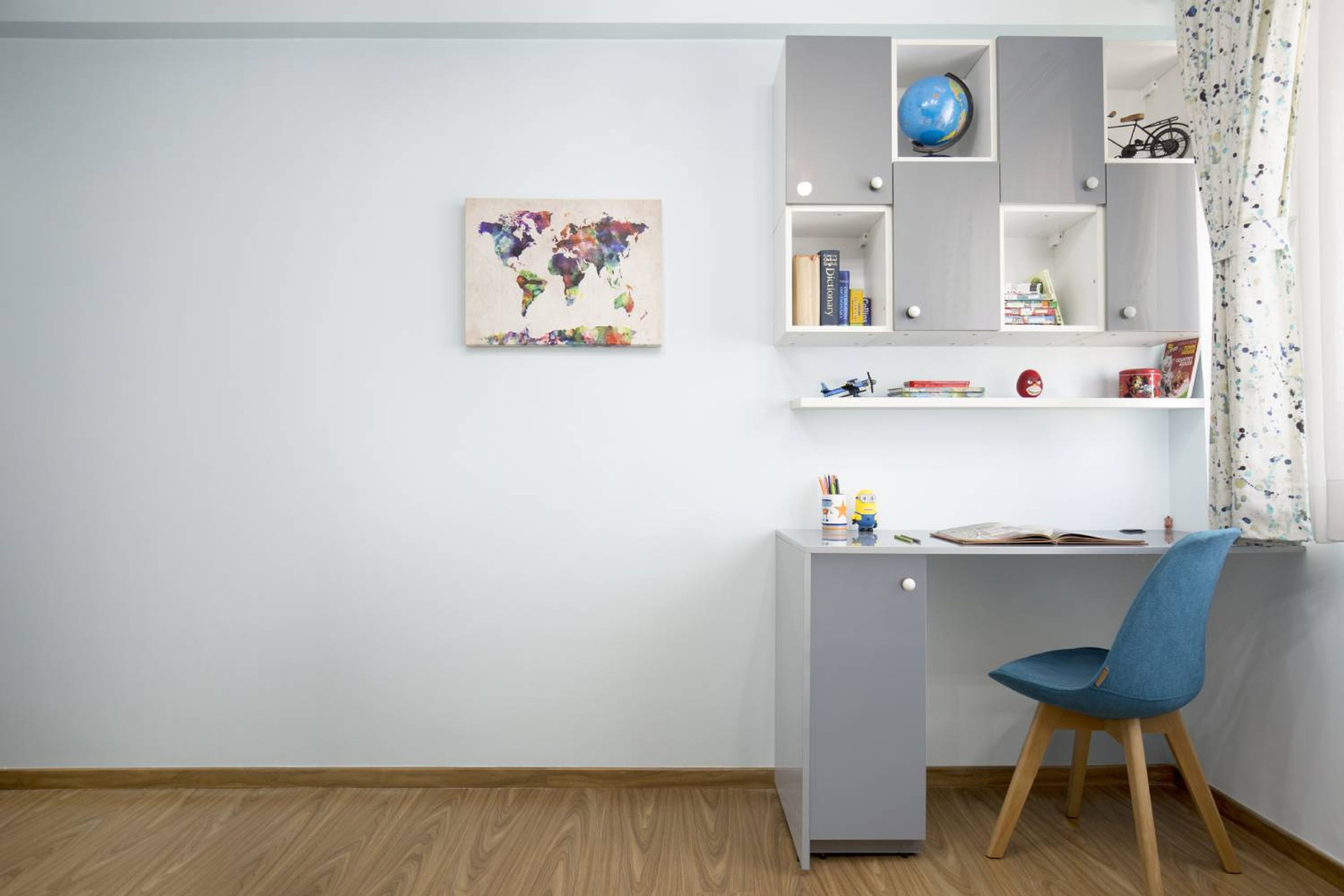 Kids Bedroom Design with Study Unit