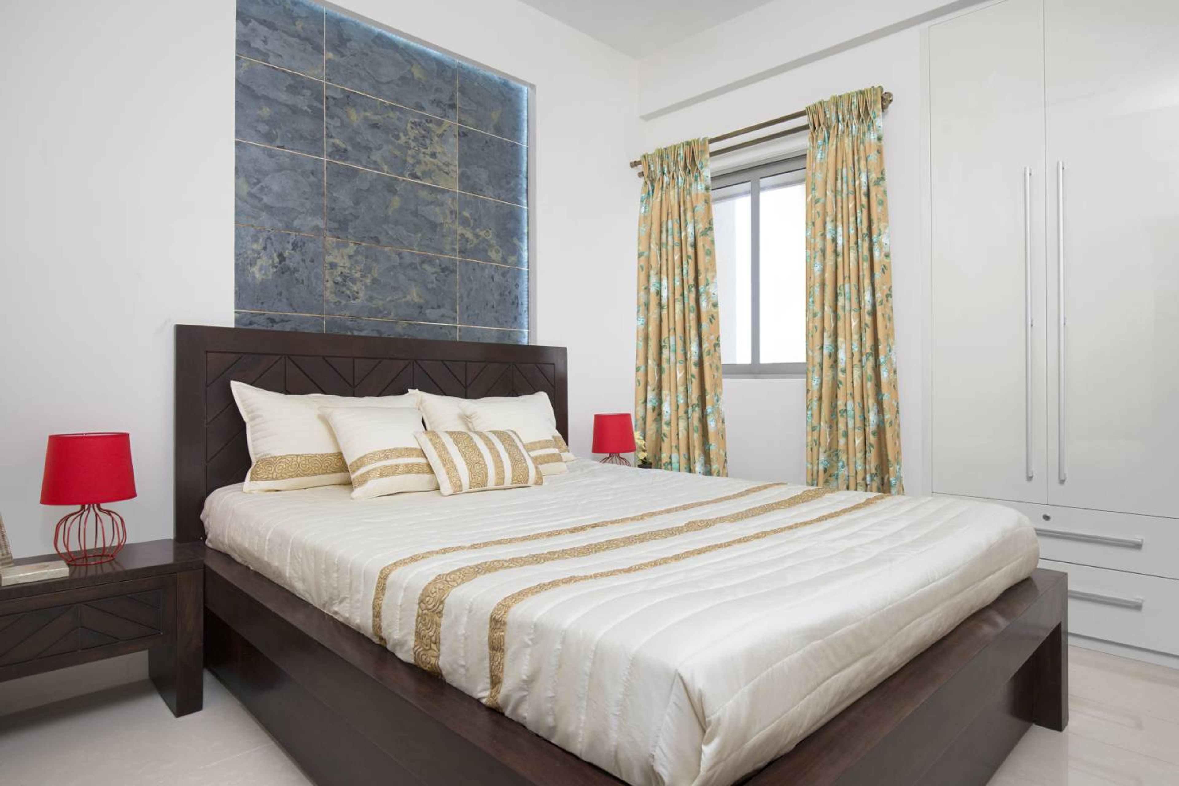 Master Bedroom Design with 2-Door Swing Wardrobe