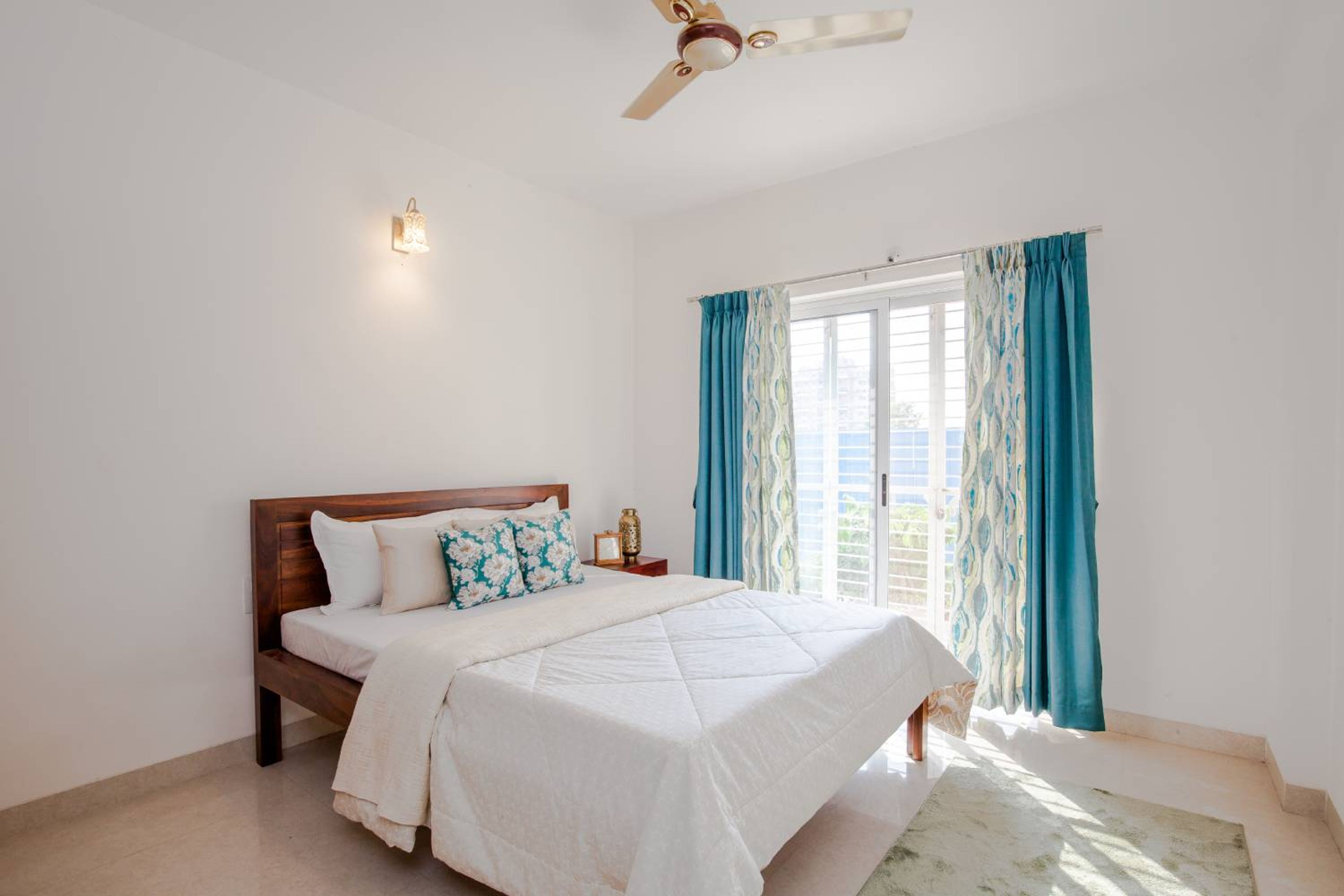 Guest Bedroom Design with White Walls