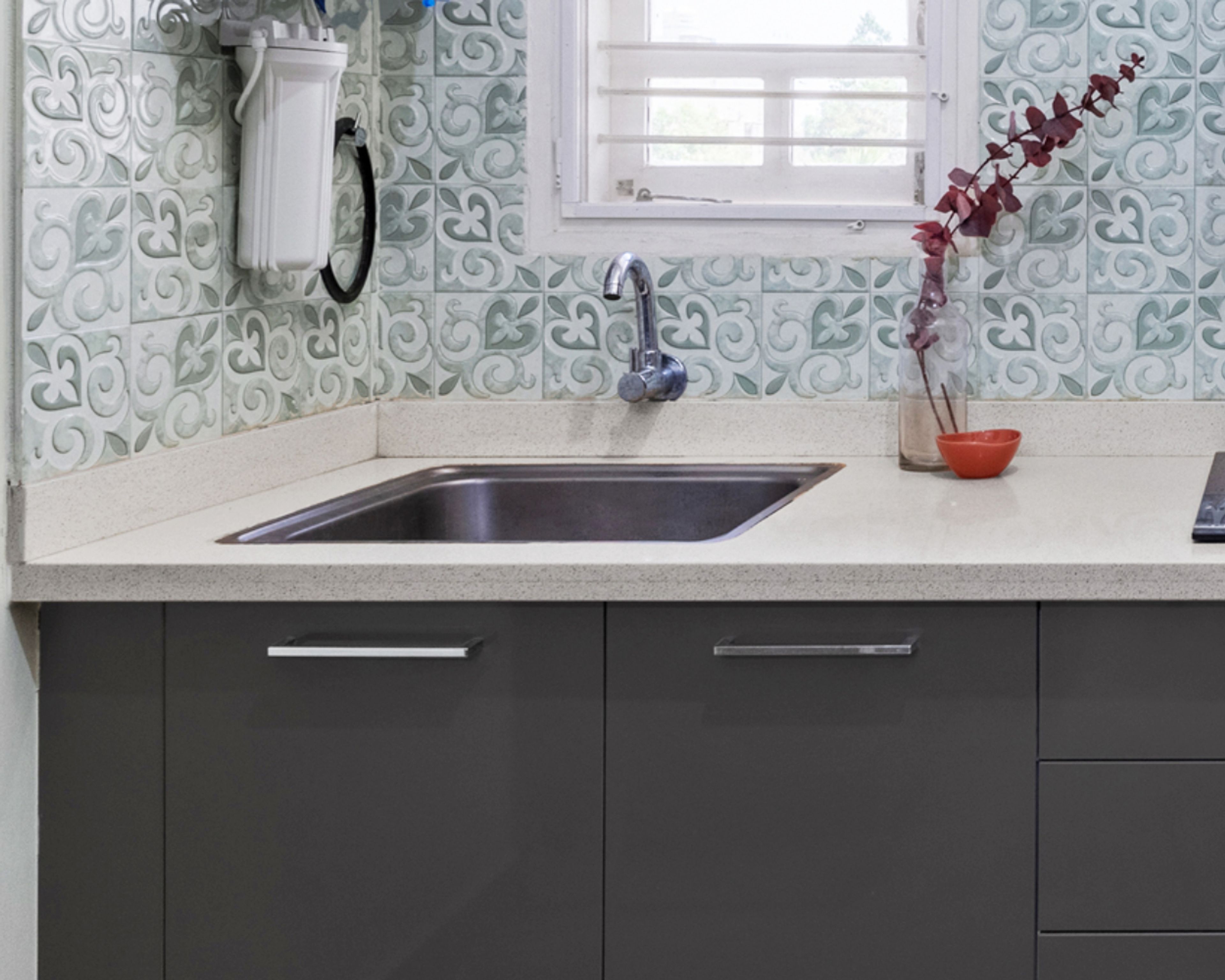 Modern Quartz Square Under Mount Single Bowl Basin Wash