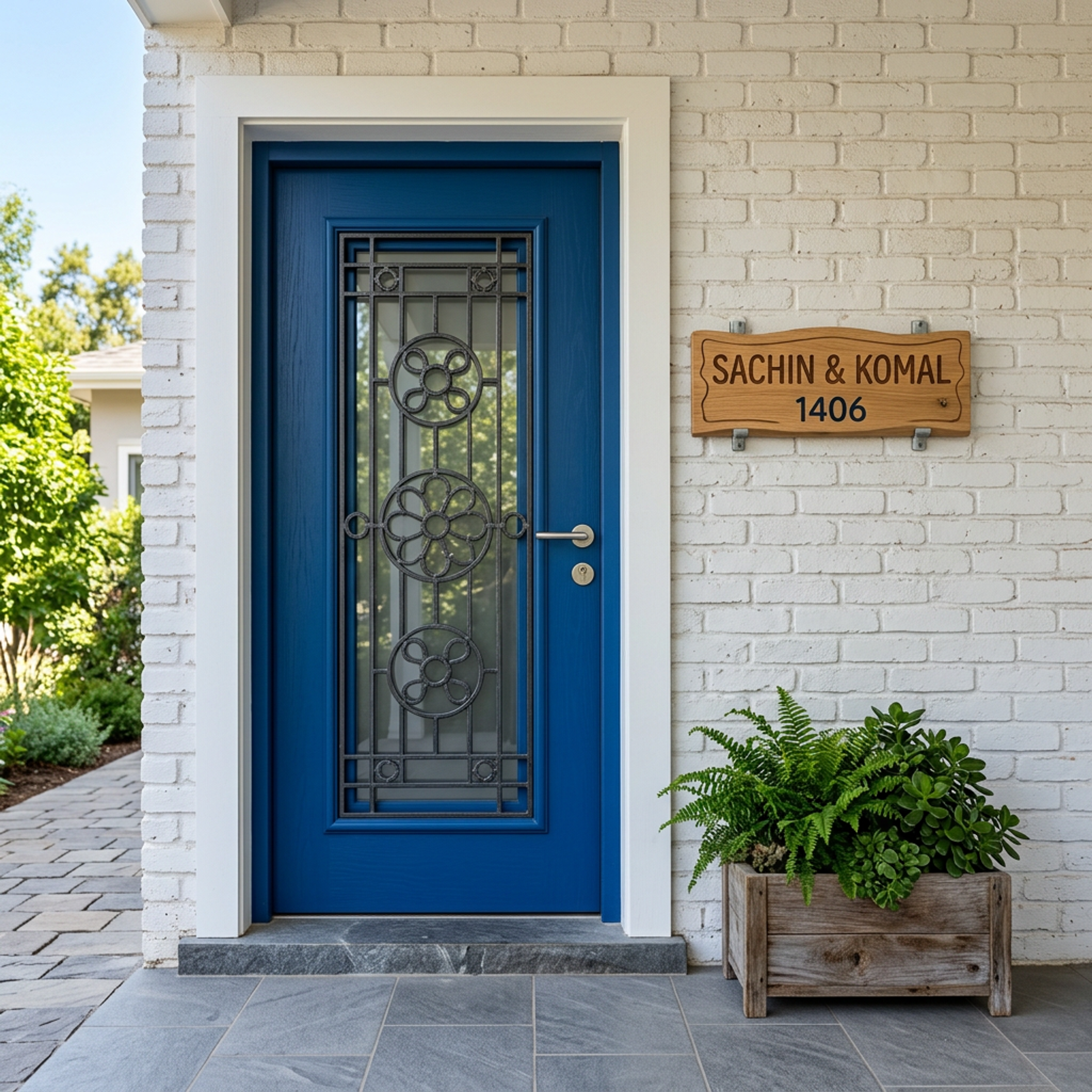 Classic Swing Single Door Design with Matte Finish for Entrance Doors