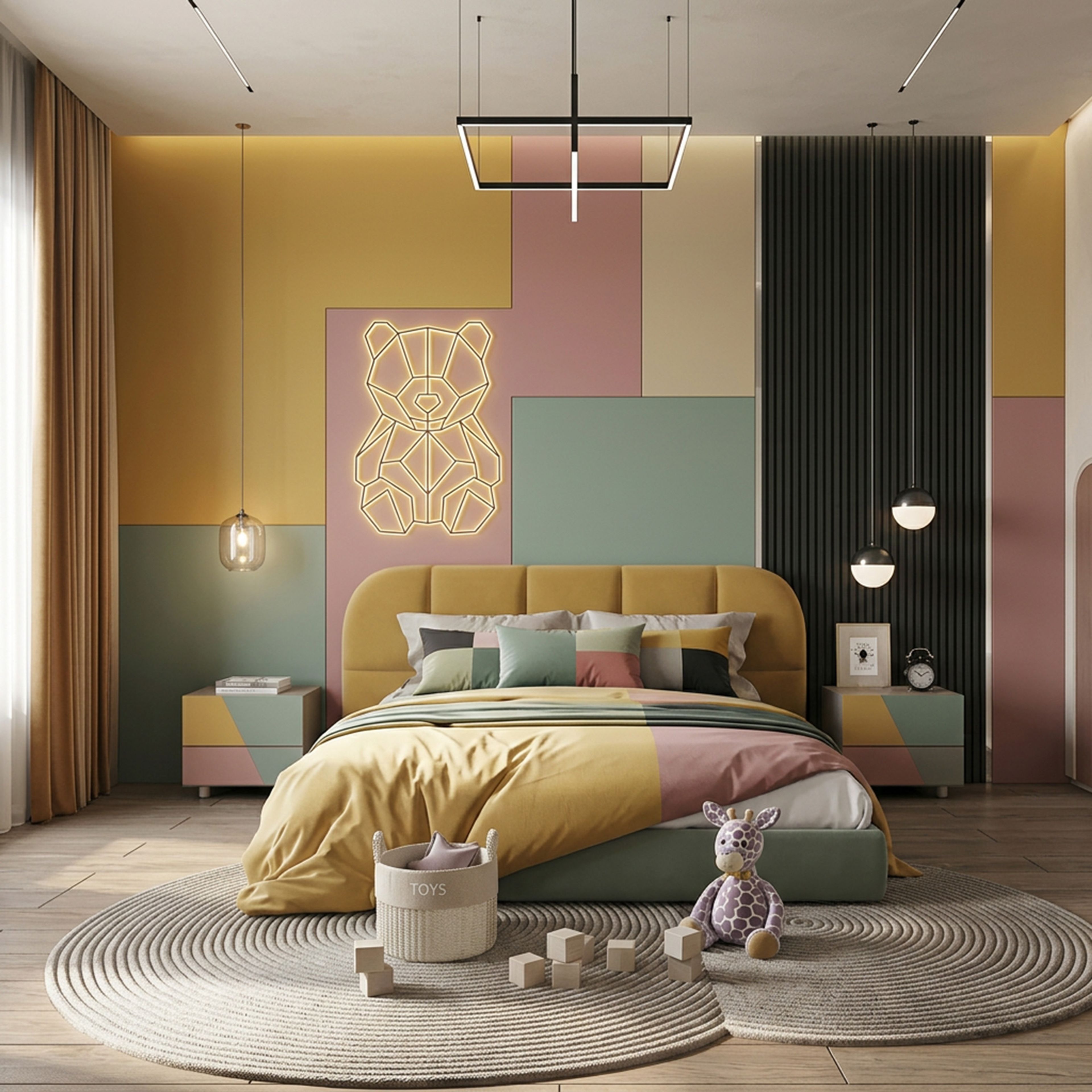 Contemporary False Ceiling Design with Single Layer Painted Gypsum Structure