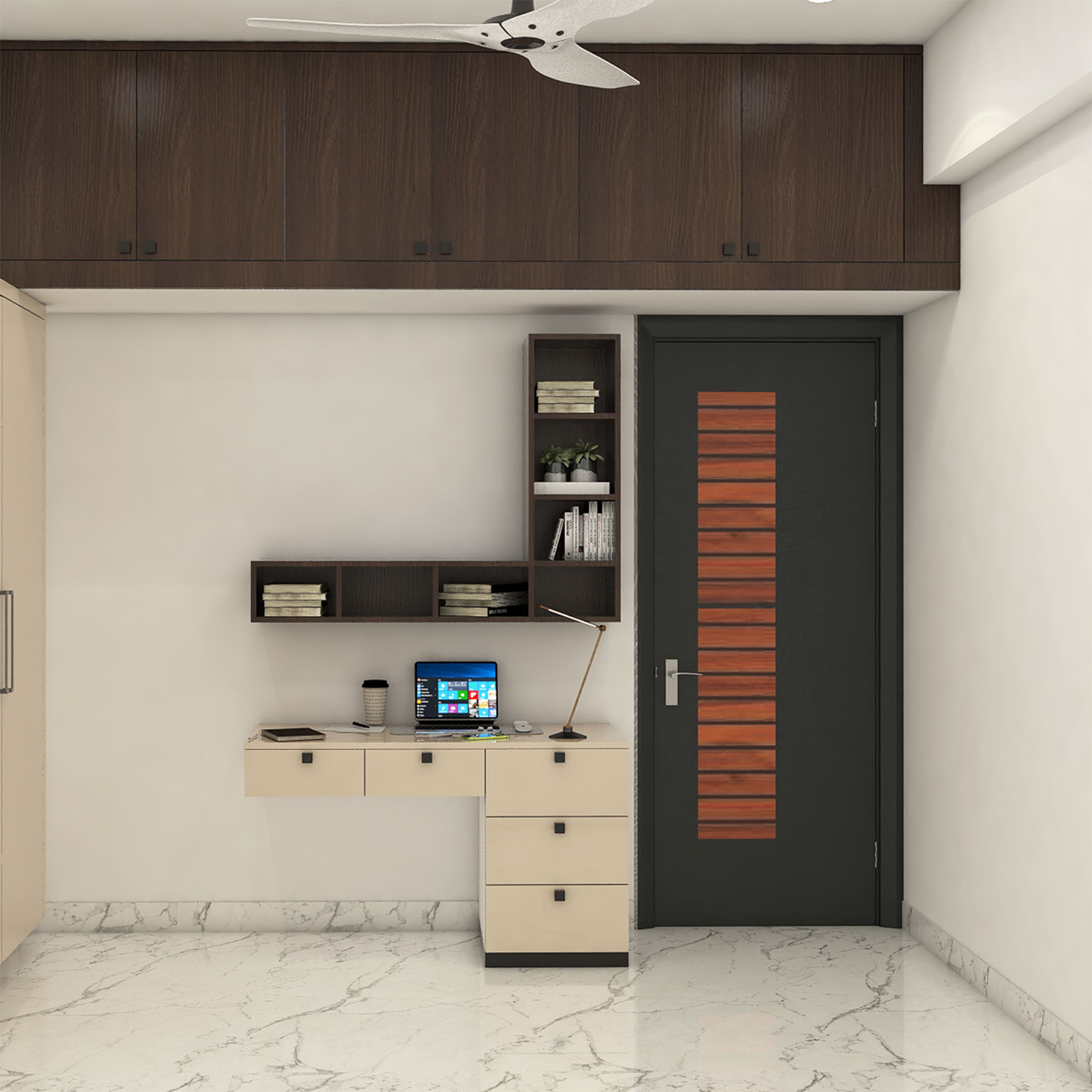 Bedroom Swing  Single Door Design with Modern Matte Profile