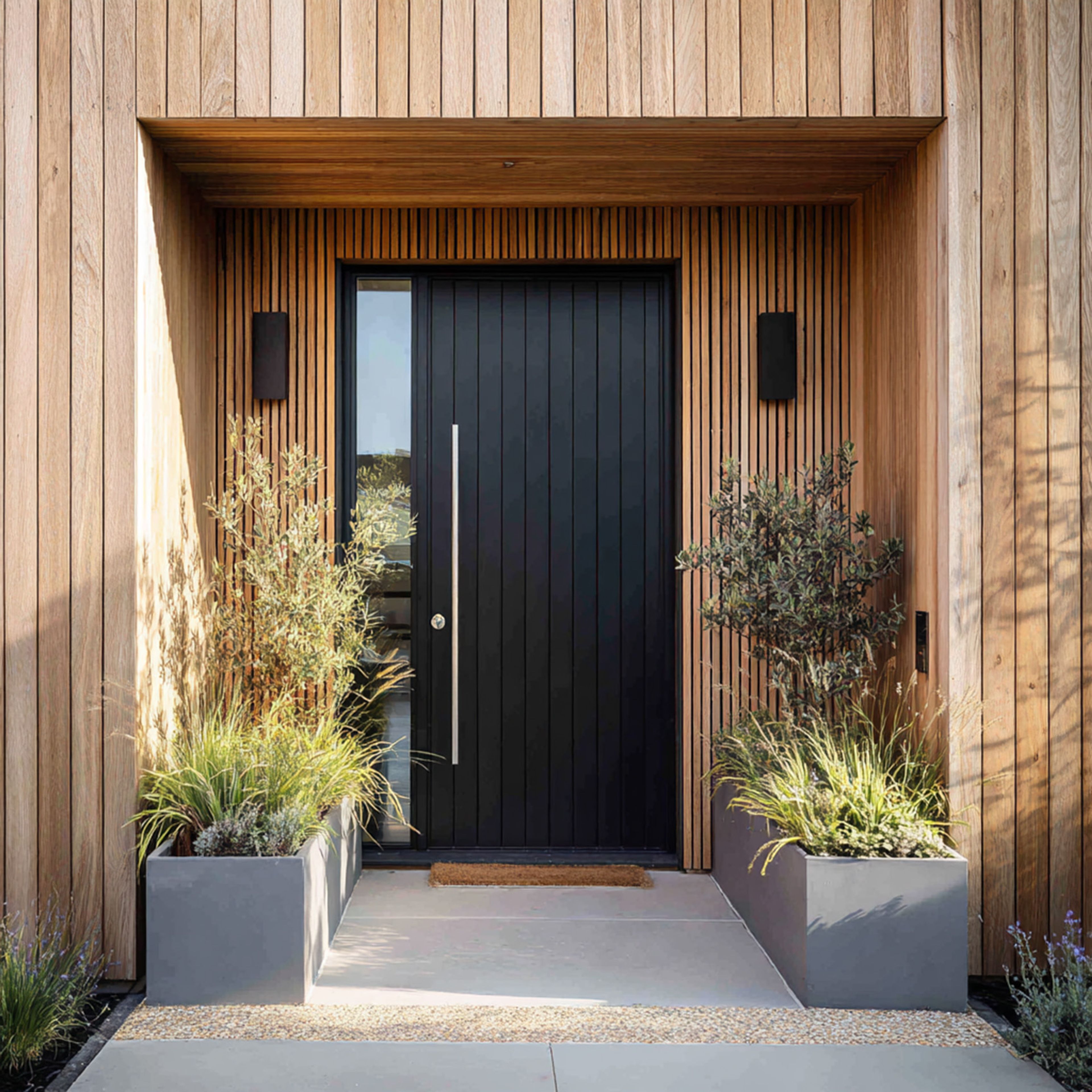 Modern Swing Single Entrance Door Design with Matte Finish