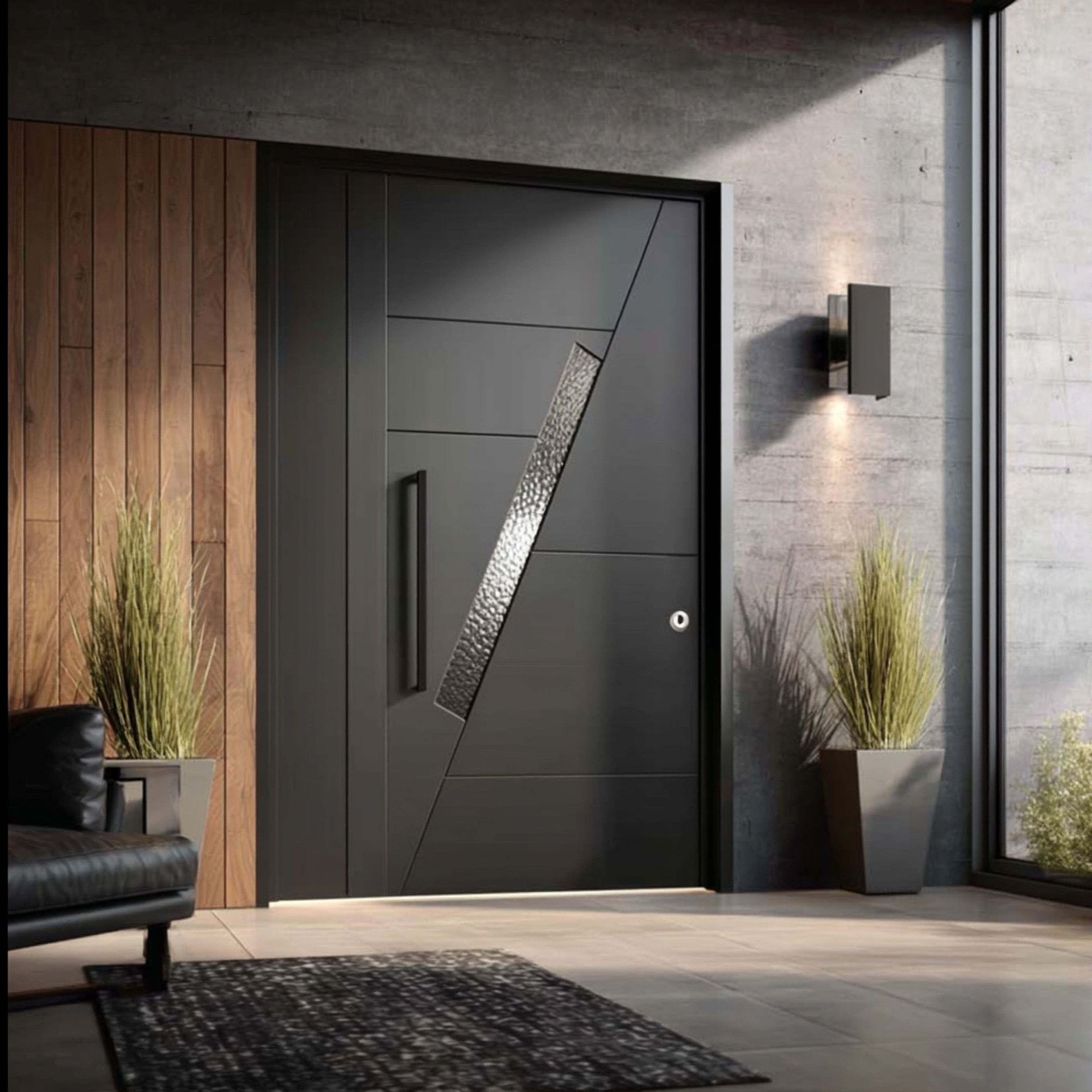 Modern Entrance Swing Single Door Design in Matte Finish