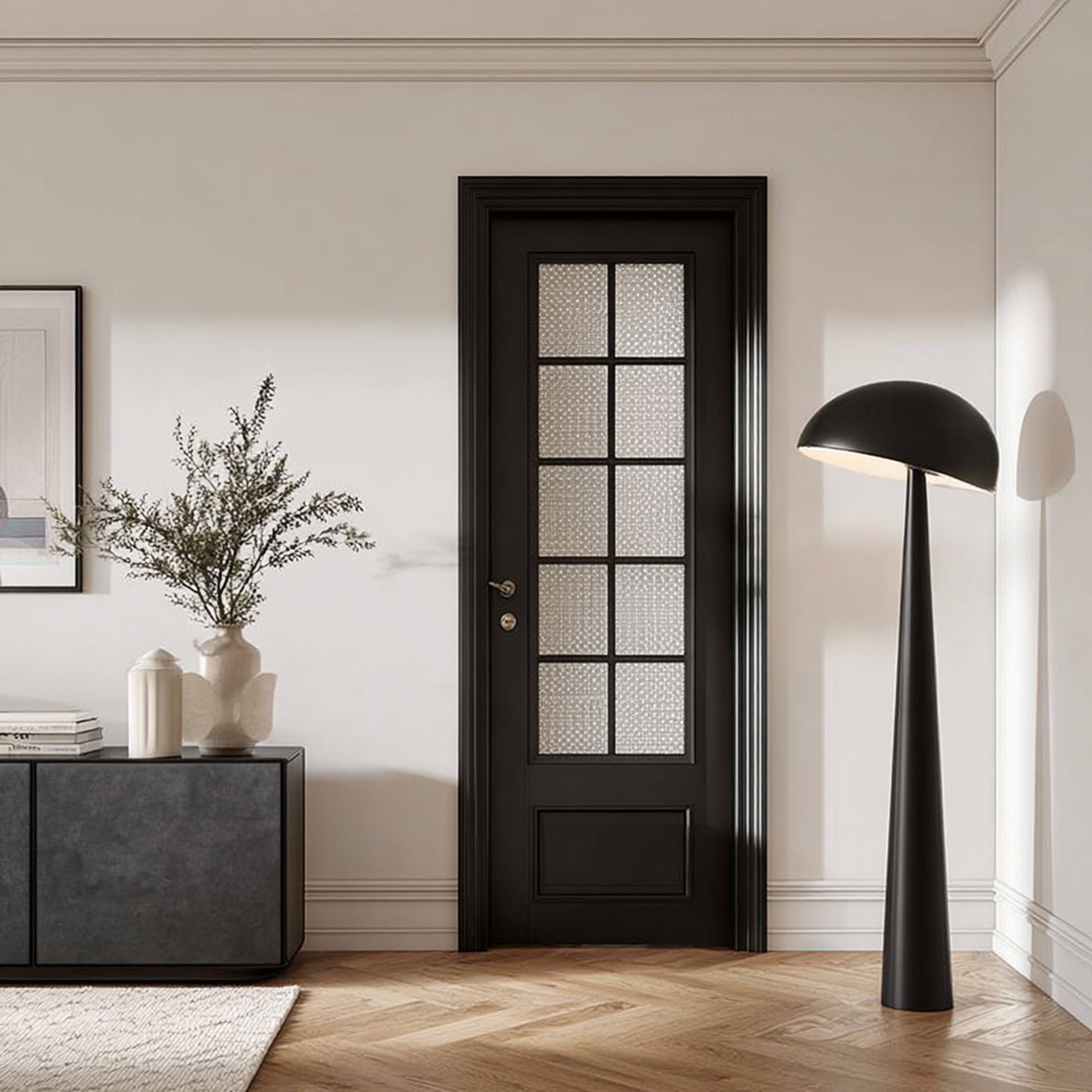Traditional Swing Single Door Design with Matte Finish for Entrance and Bedroom