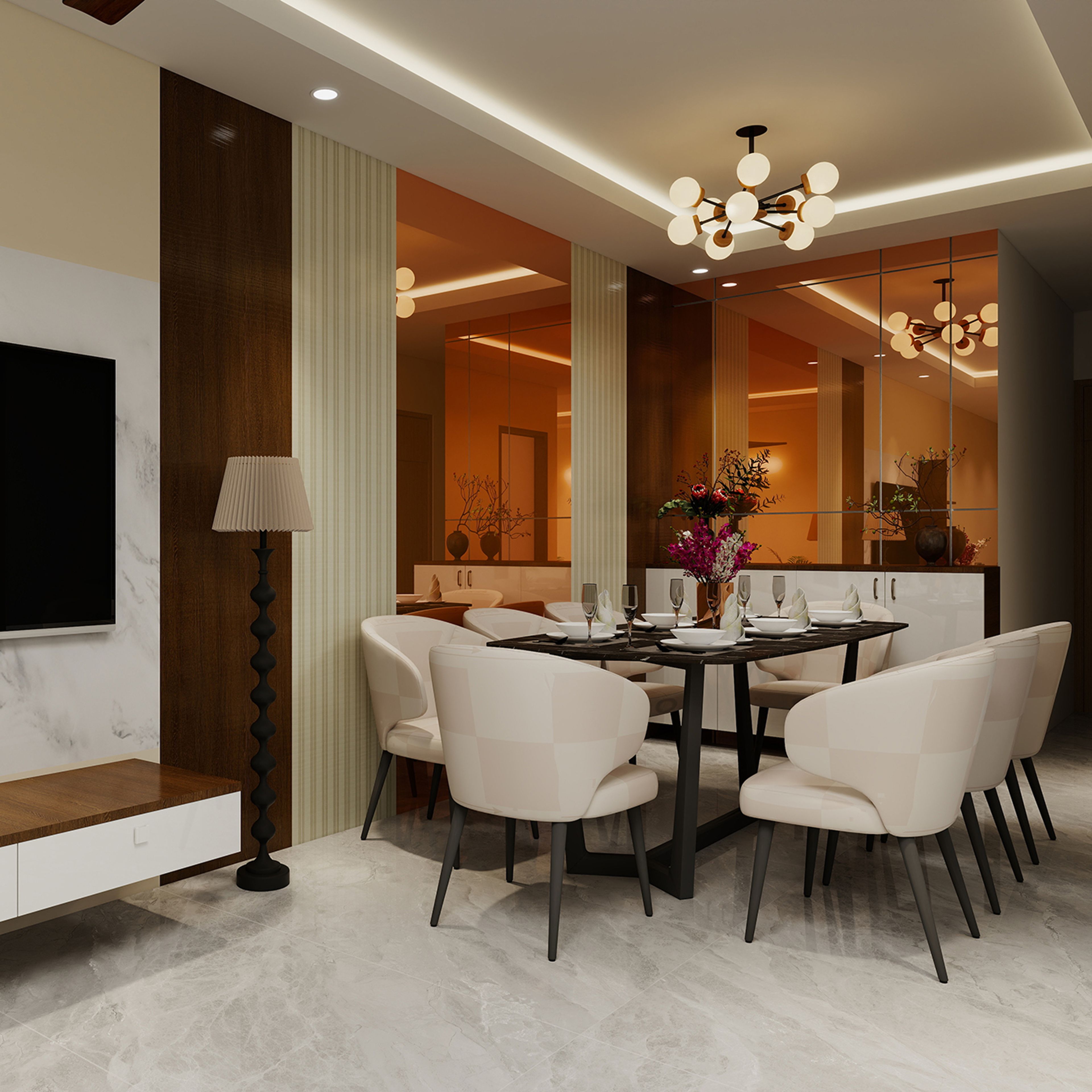 Rectangular Single Layer Modern False Ceiling Design with Gypsum Panels