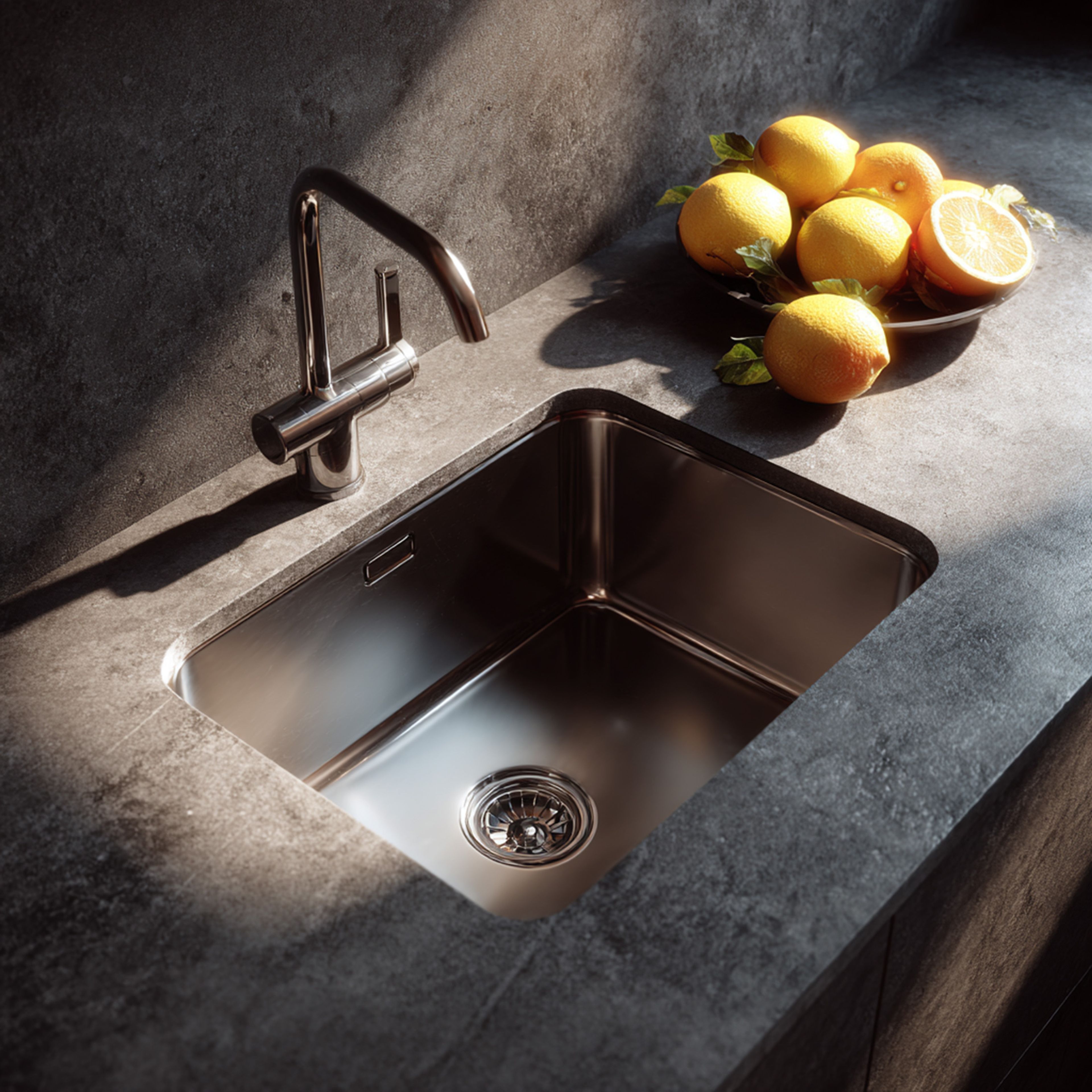 Stainless Steel Undermount Kitchen Sink Design Single Bowl