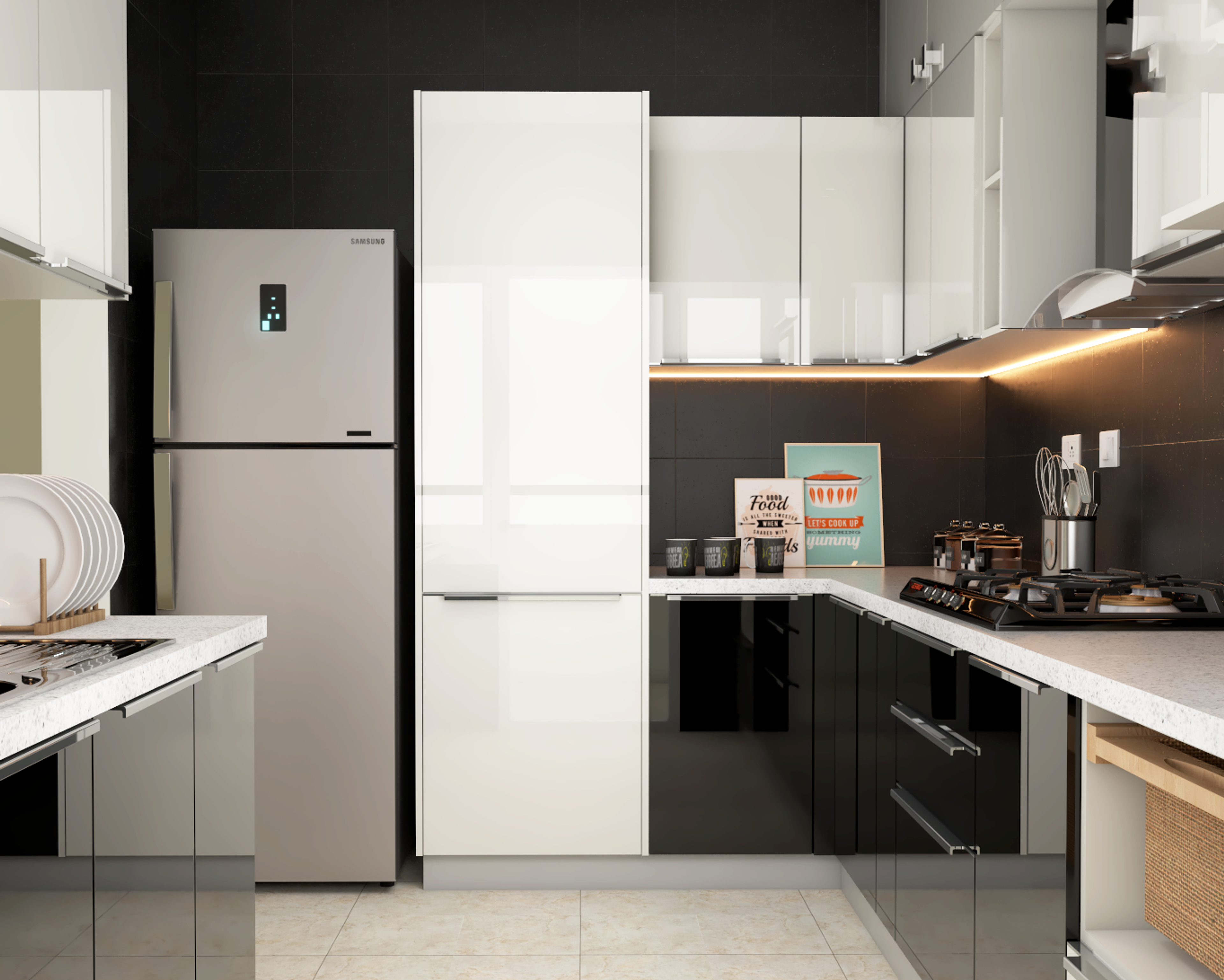 Two-Toned Modern Kitchen