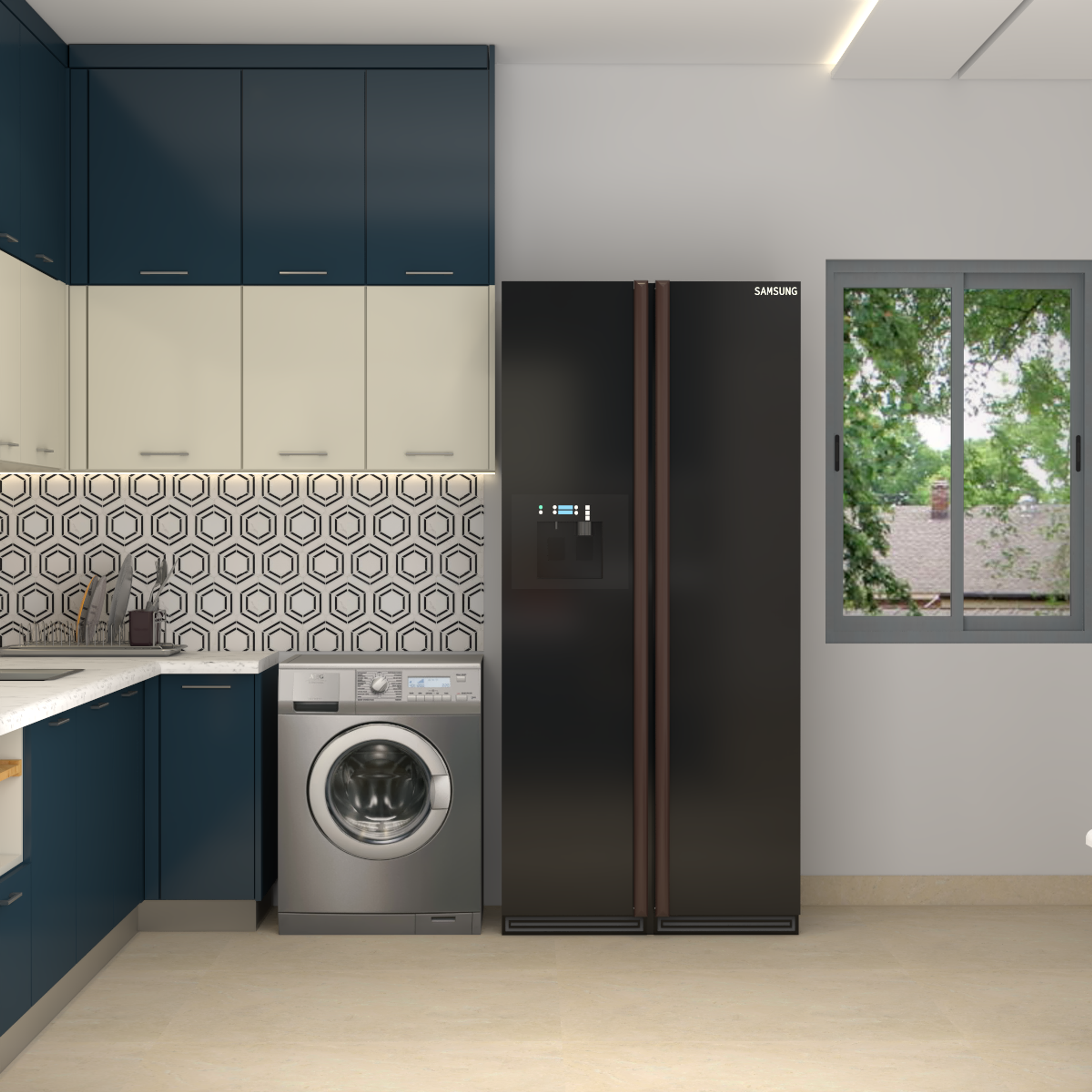 Premium Kitchen with Centre Work Table