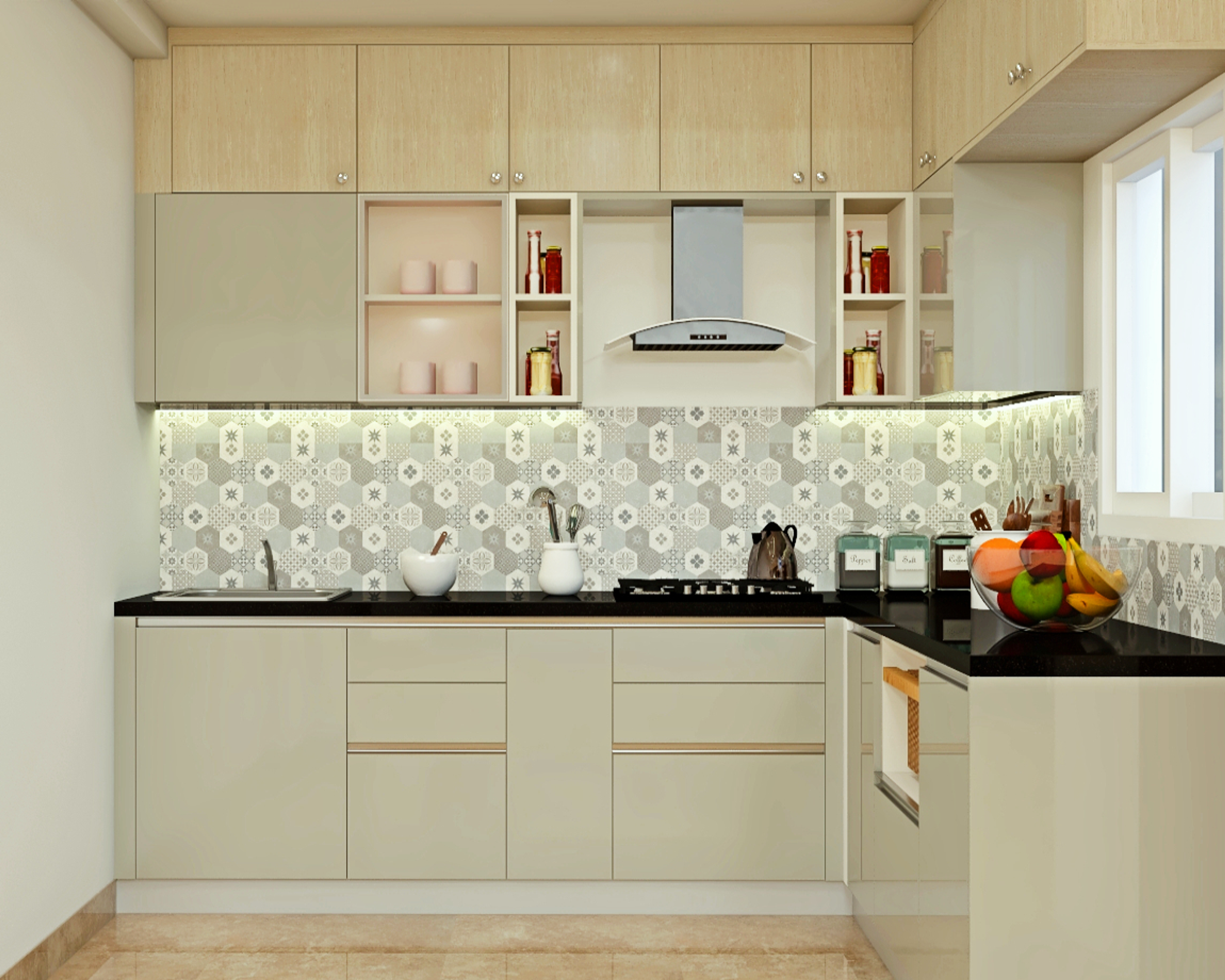Premium Beige Kitchen