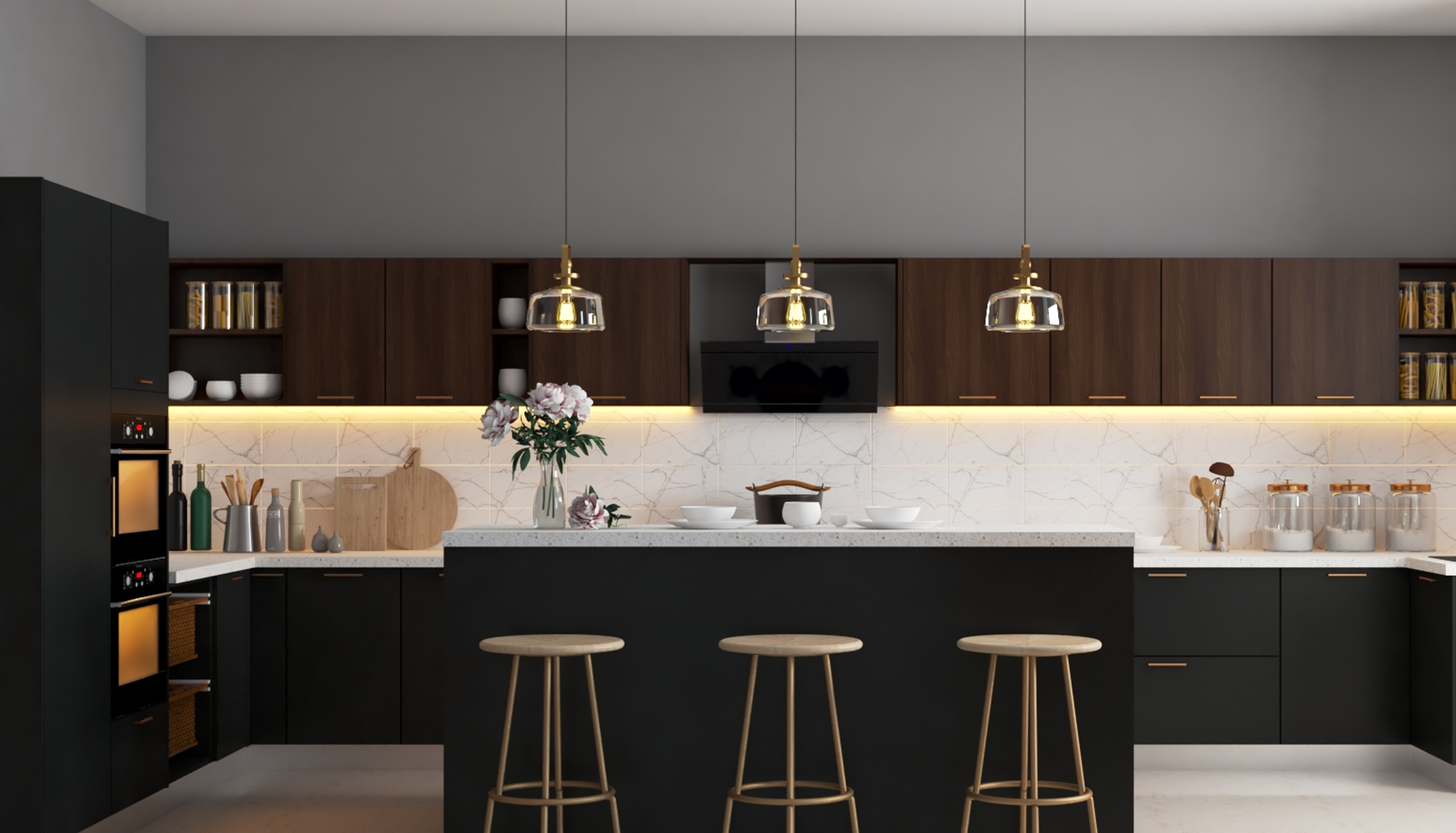 Contemporary-Style Spacious Premium Modular Kitchen