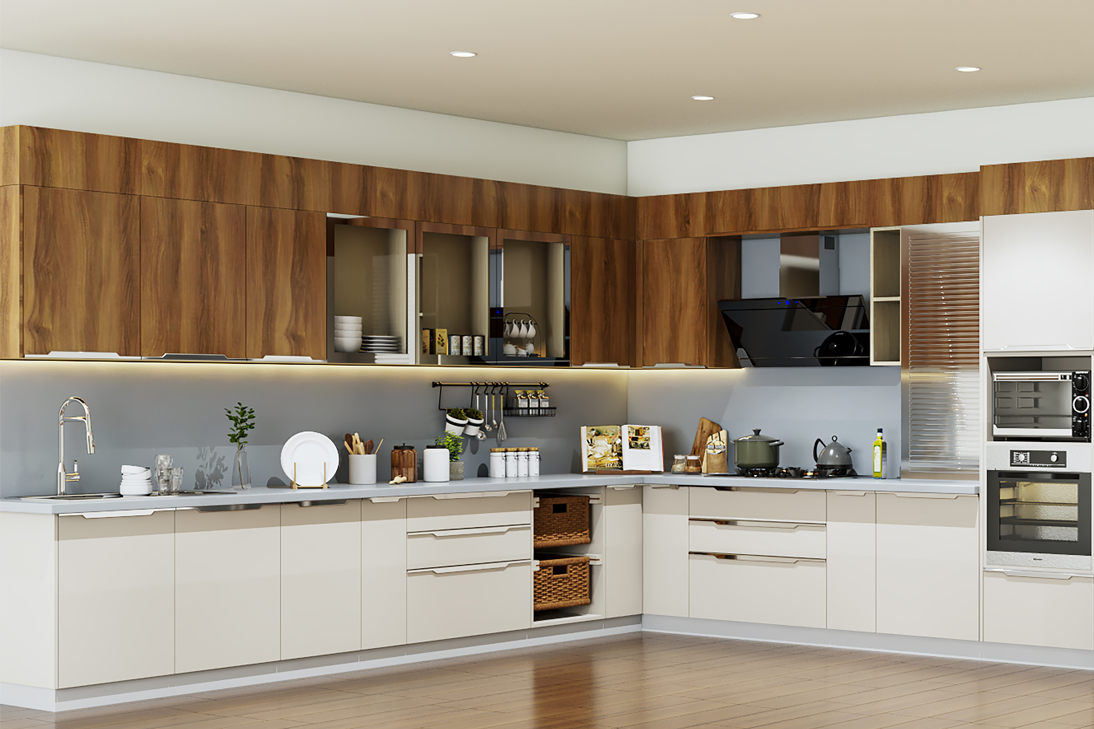 Classic Style Spacious Premium Modular Kitchen