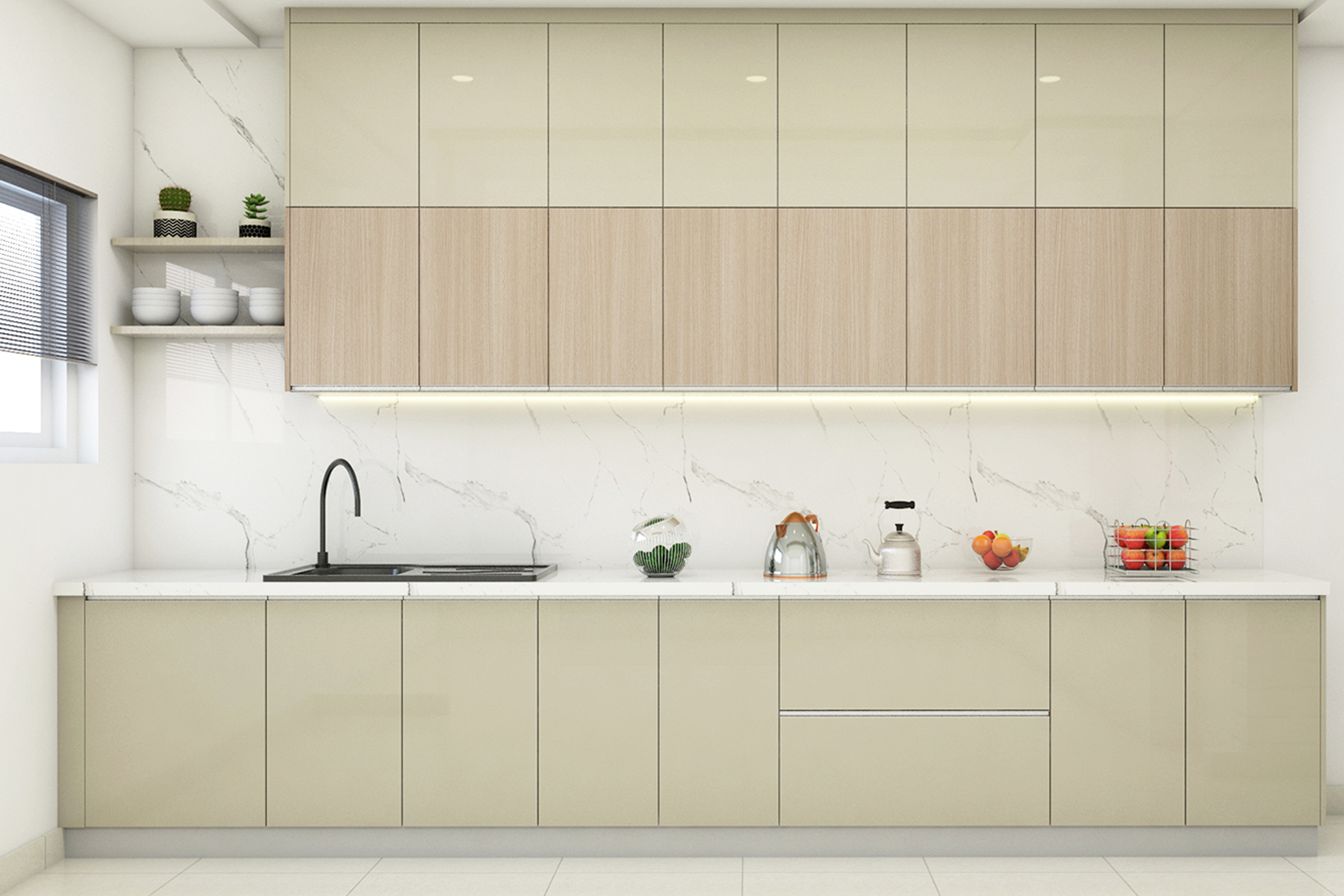 Contemporary-Style Premium Modular Kitchen