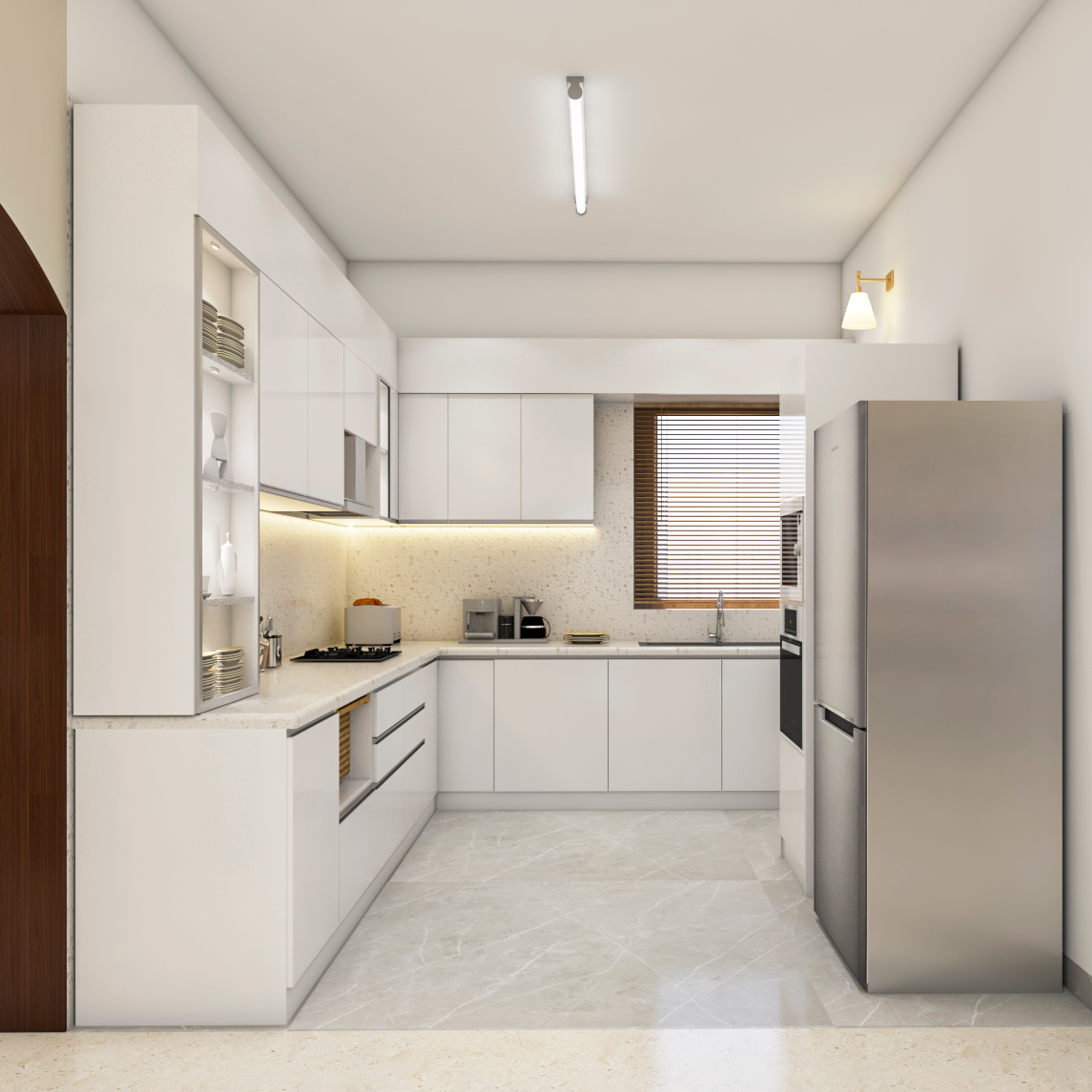 Contemporary-Style Budget Modular Kitchen