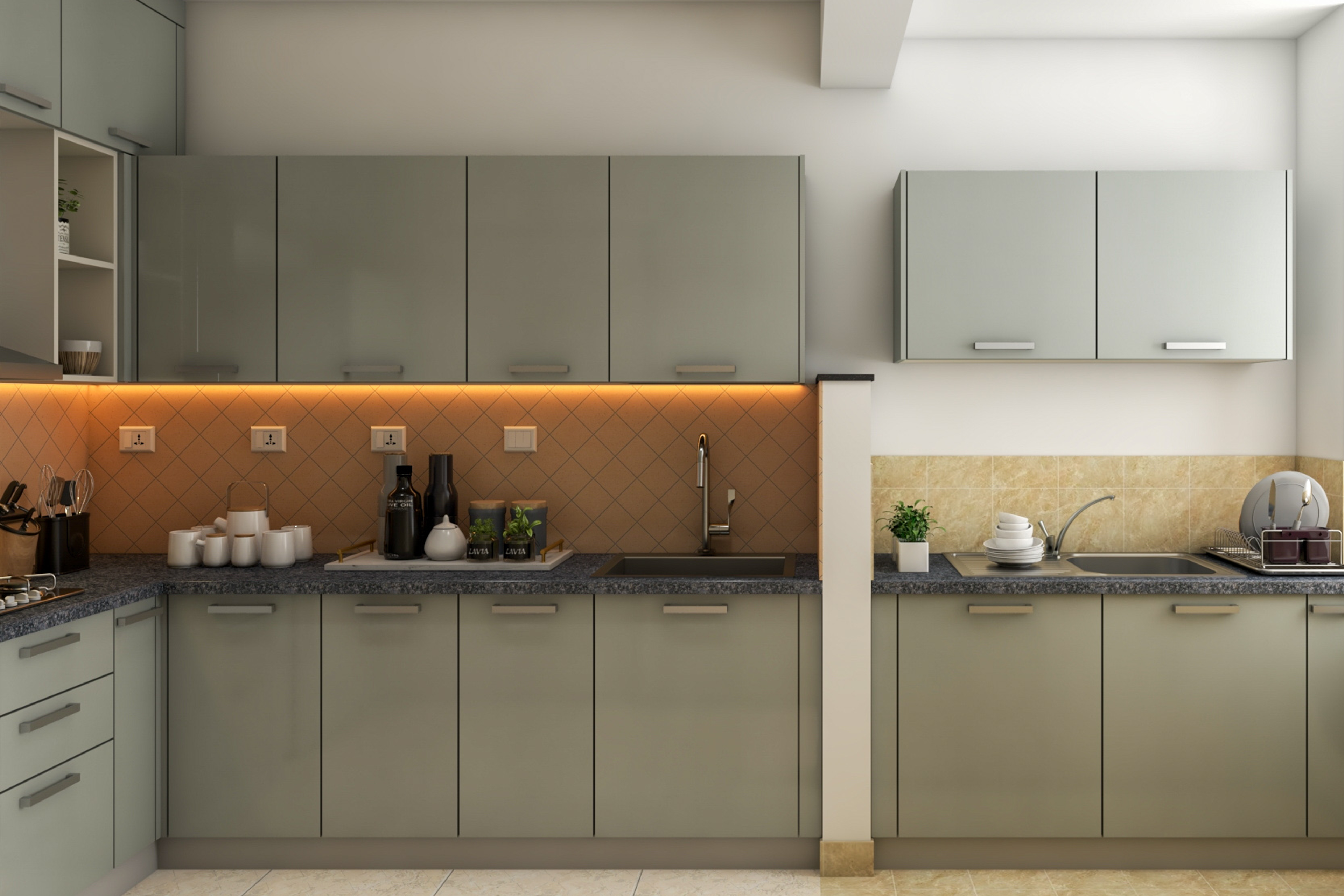 Contemporary Style Spacious Budget Kitchen