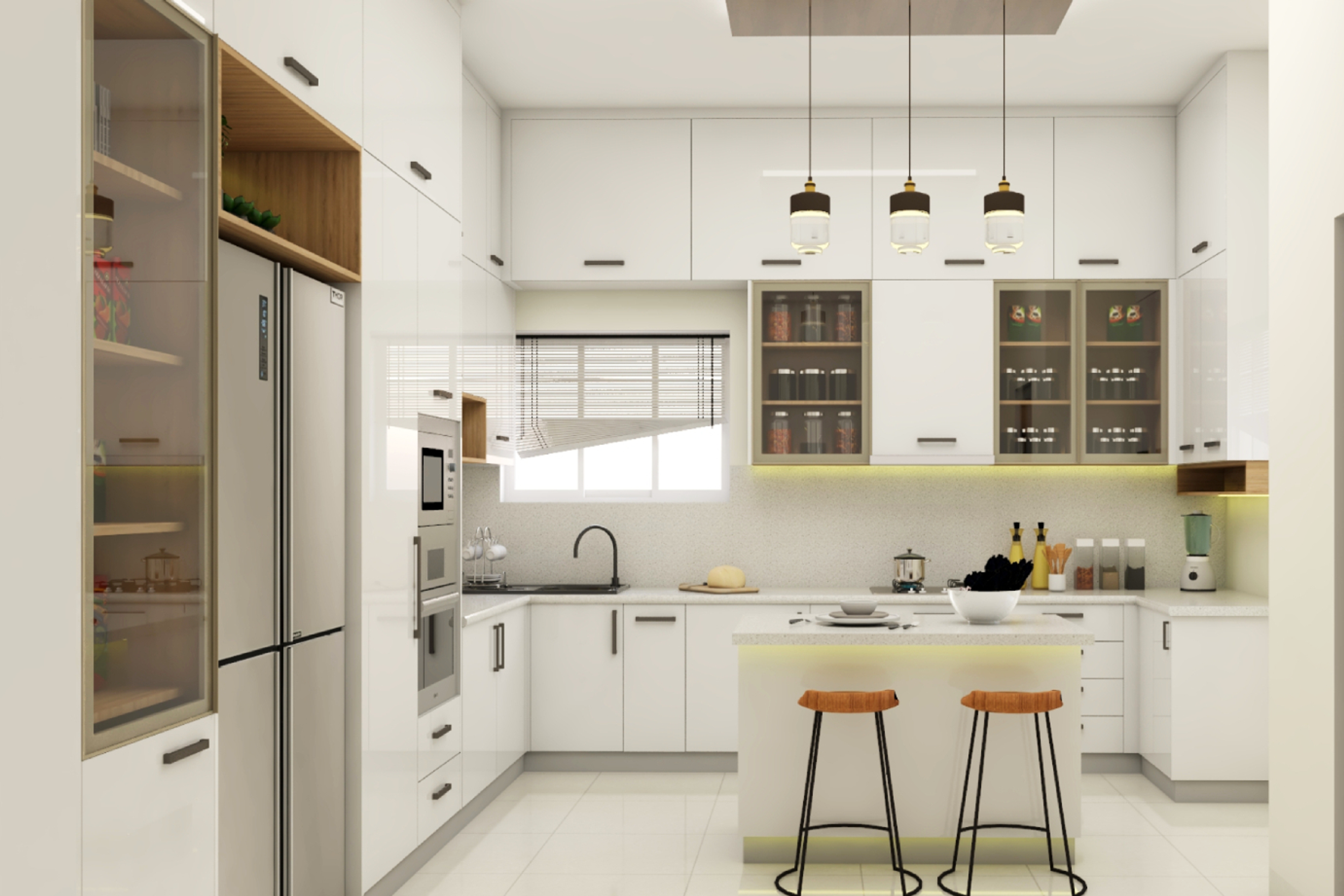Contemporary-Style Spacious Premium Modular Kitchen