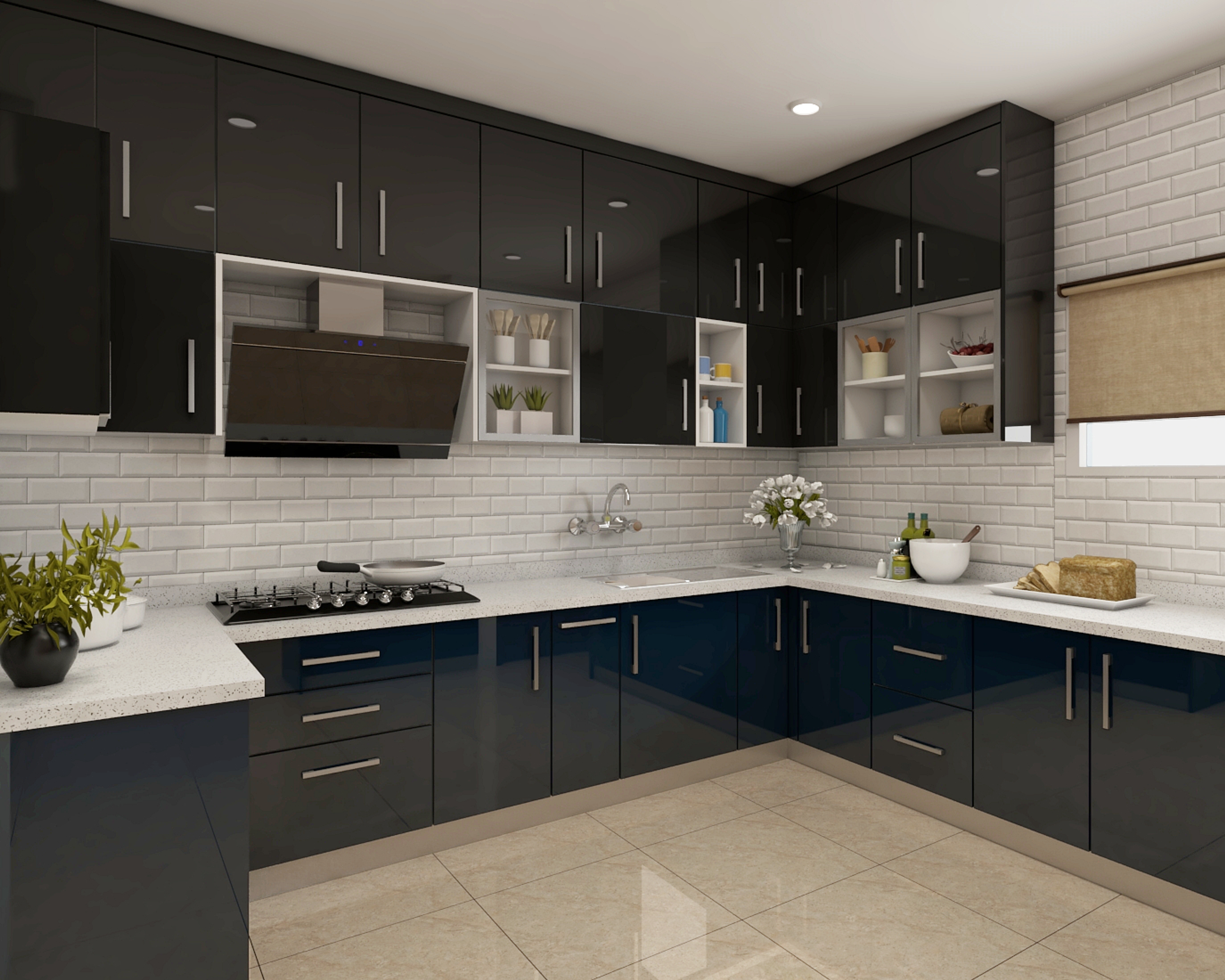 Modern-Theme Spacious Premium Modular Kitchen