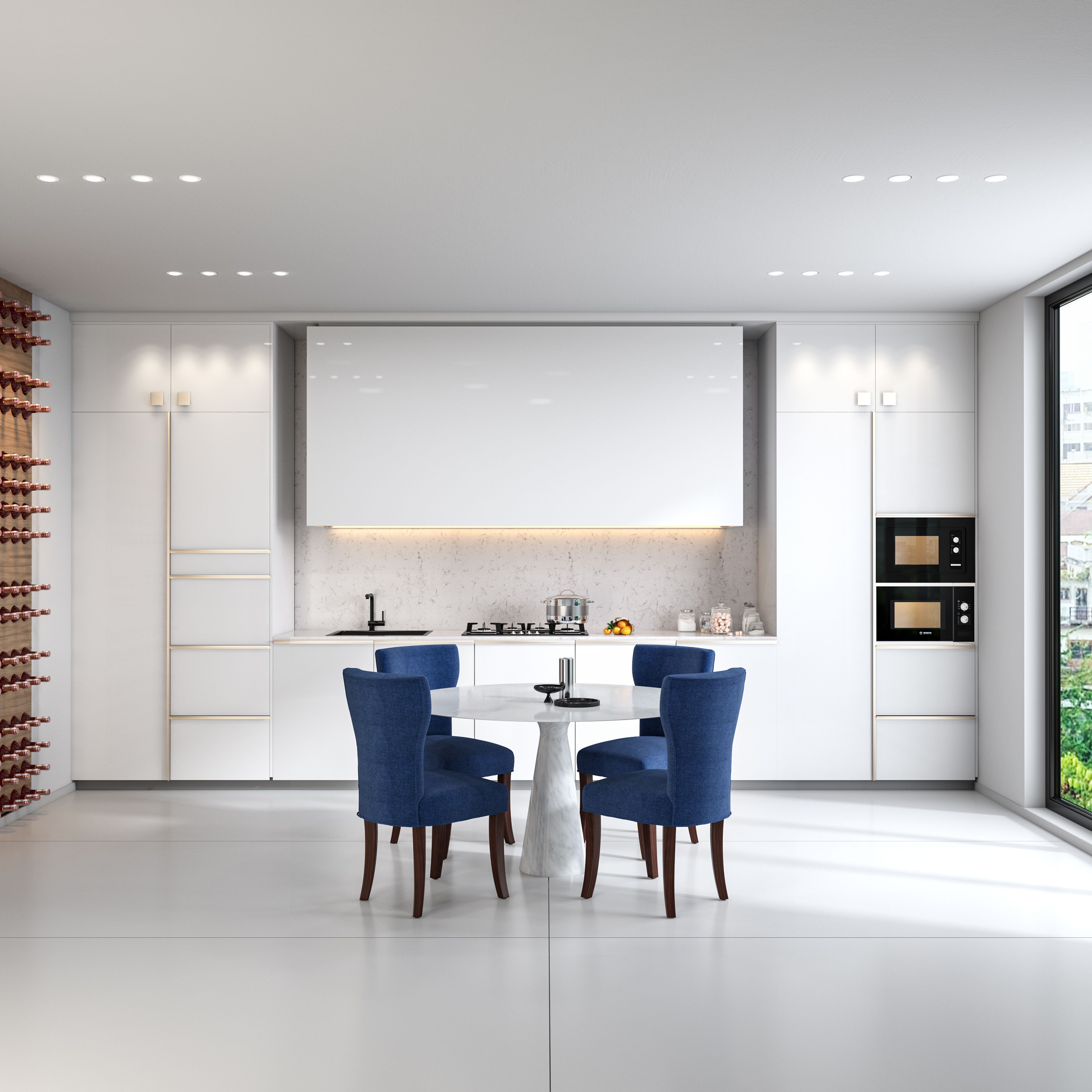 Modern-Style Budget Modular Kitchen