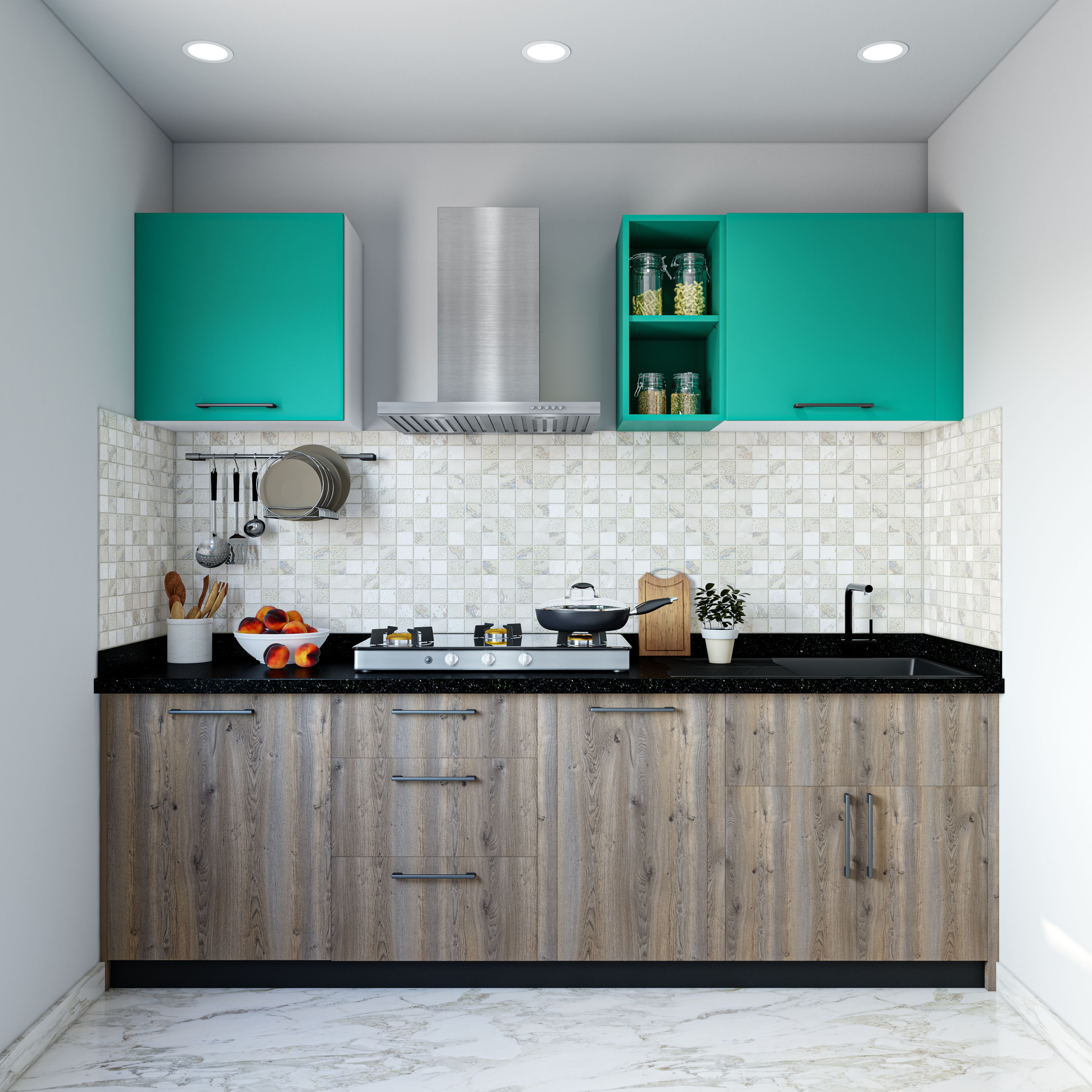 Modern Themed Budget Kitchen