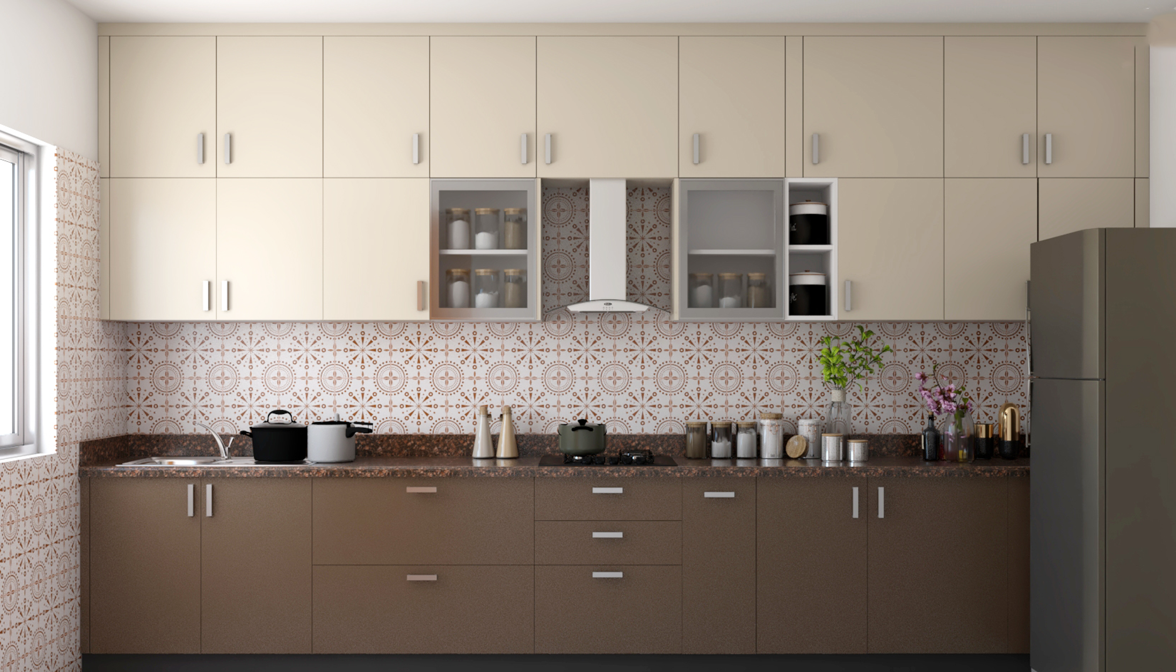 Contemporary Theme Budget Modular Kitchen Design