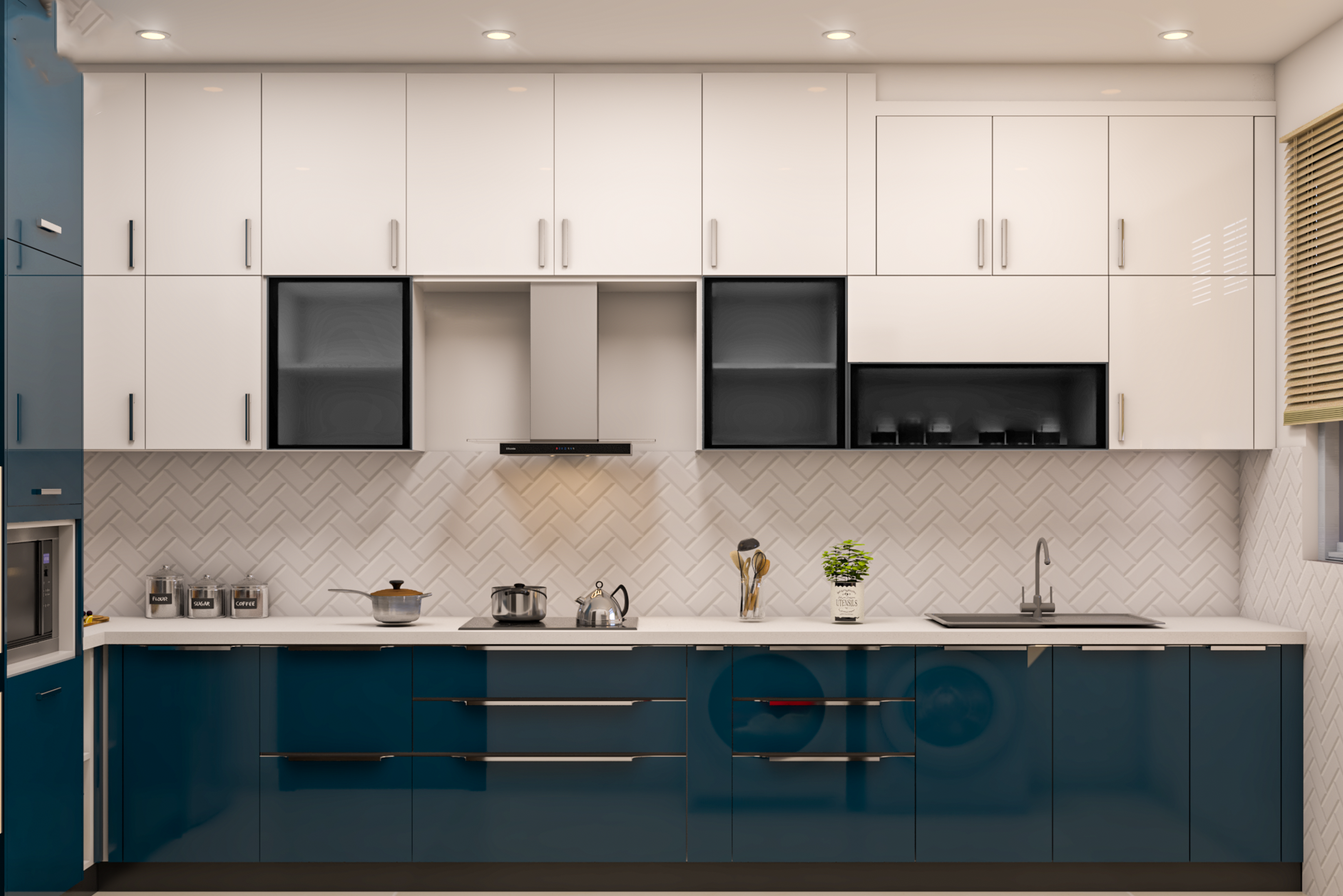 Modern Themed Premium Spacious Modular Kitchen Design