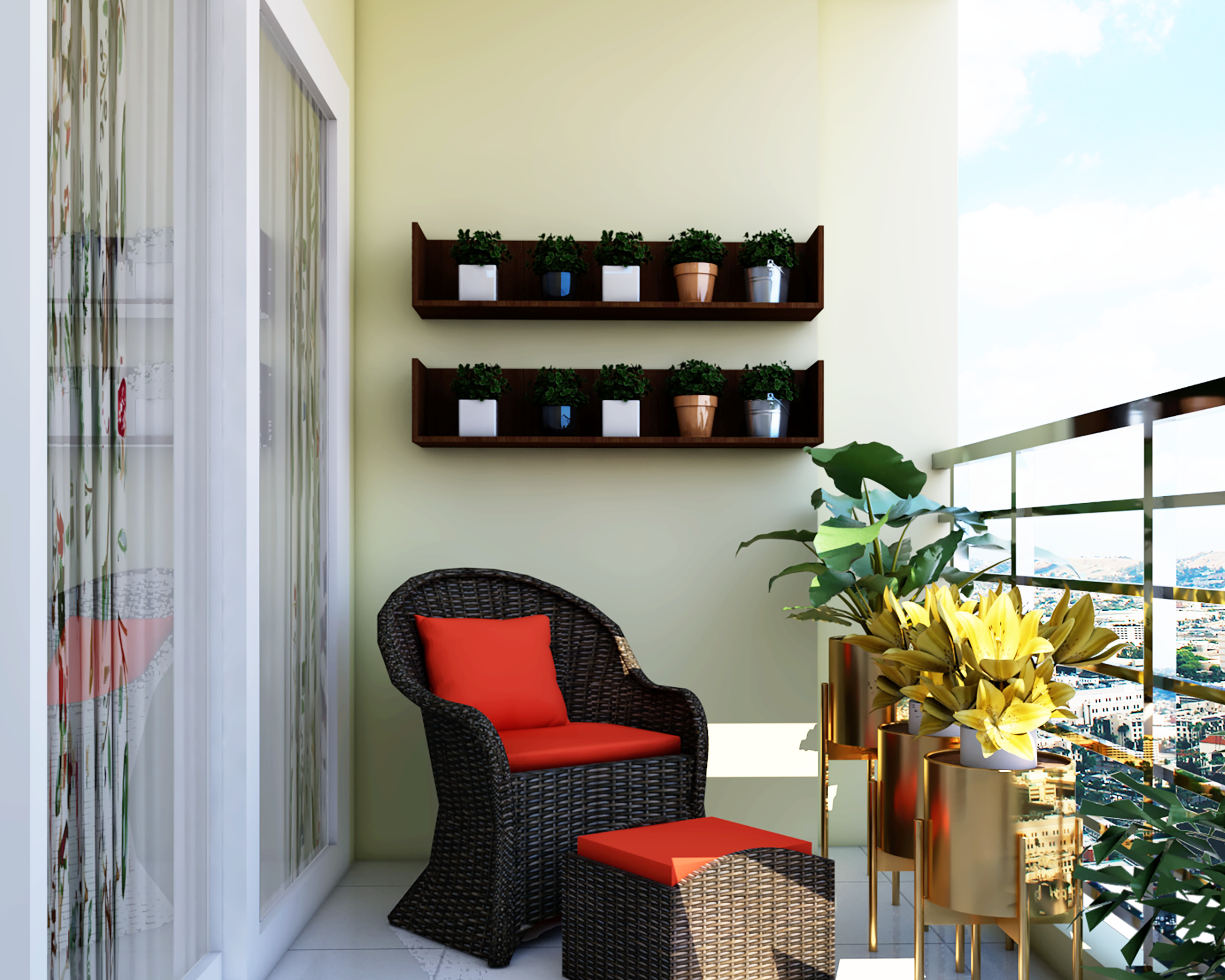Simple And Modern Balcony Design