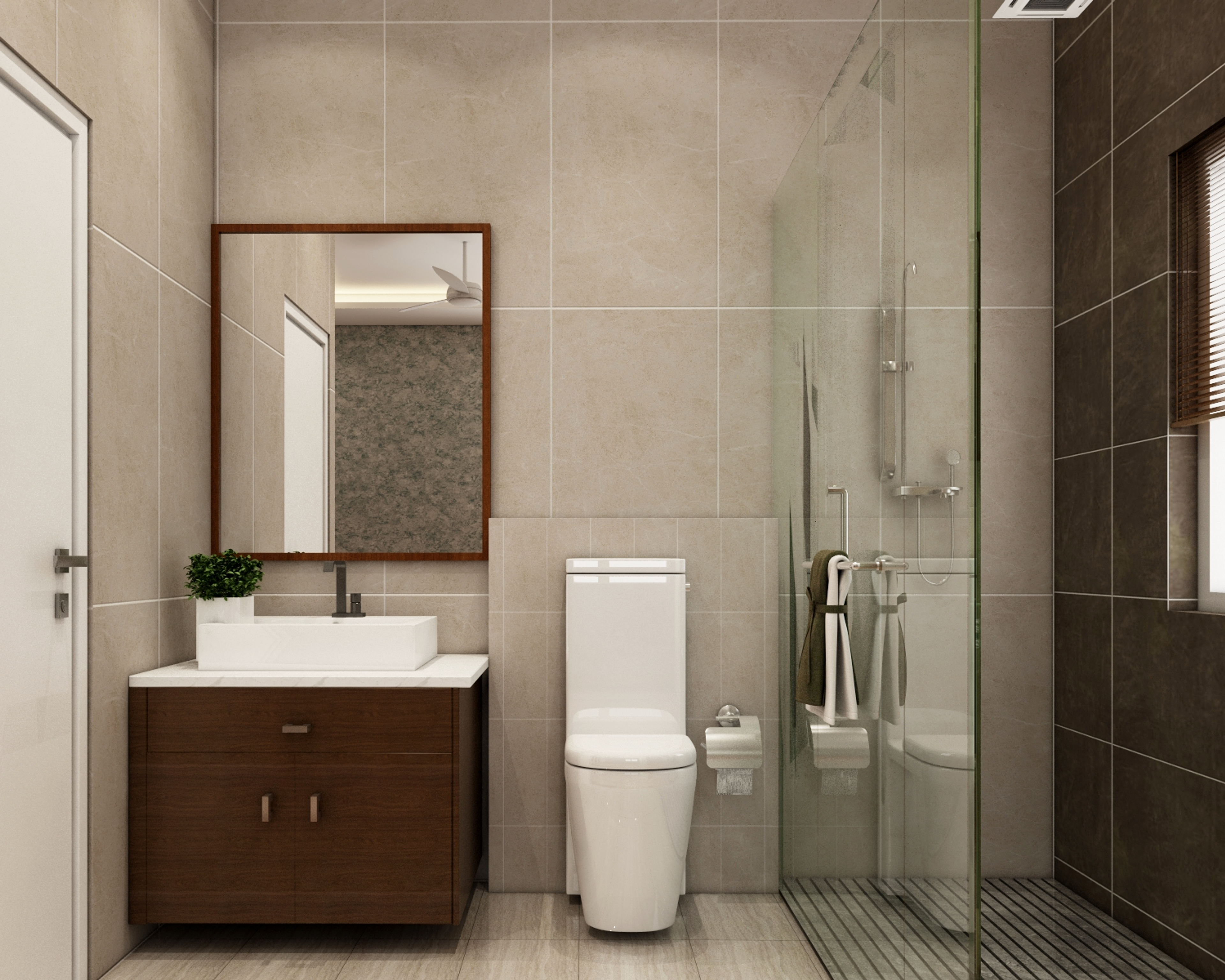 Modern Bathroom Design For Rental Homes - Livspace